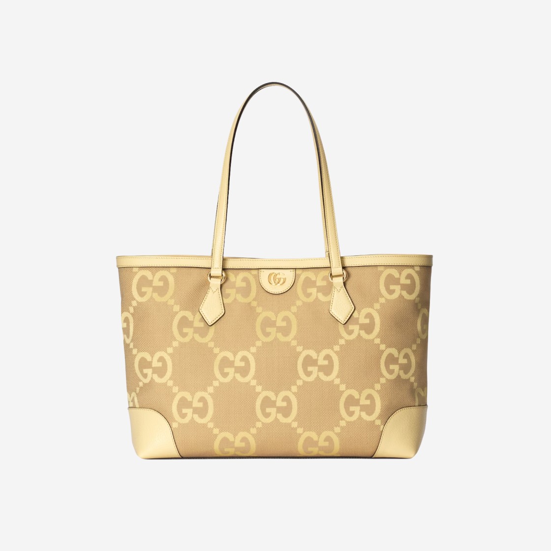 Gucci Ophidia Jumbo GG Medium Tote Bag Beige Banana Canvas 상세 이미지 1