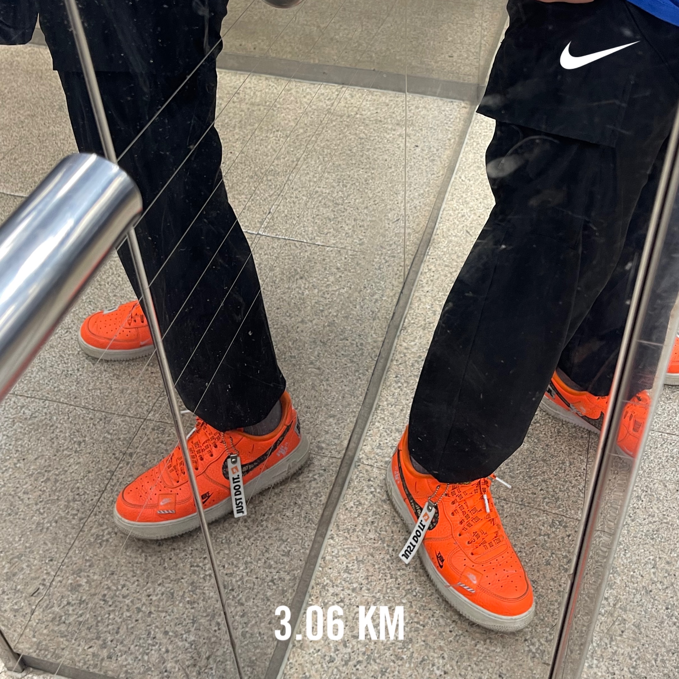 Nike Air Force 1 Low Just Do It Pack Total Orange 착용 스타일
