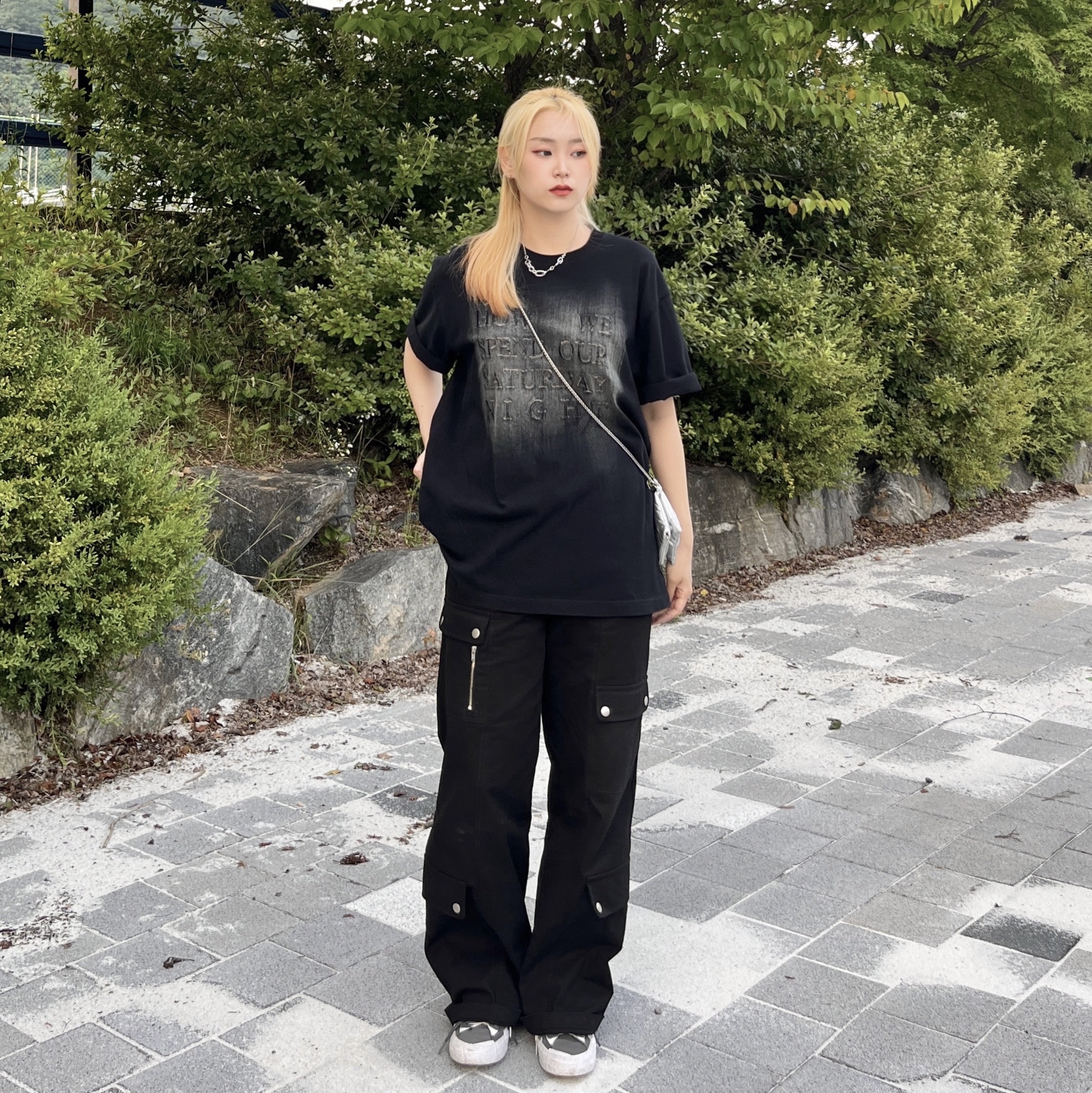 Nike x Sacai Blazer Low Iron Grey 착용 스타일
