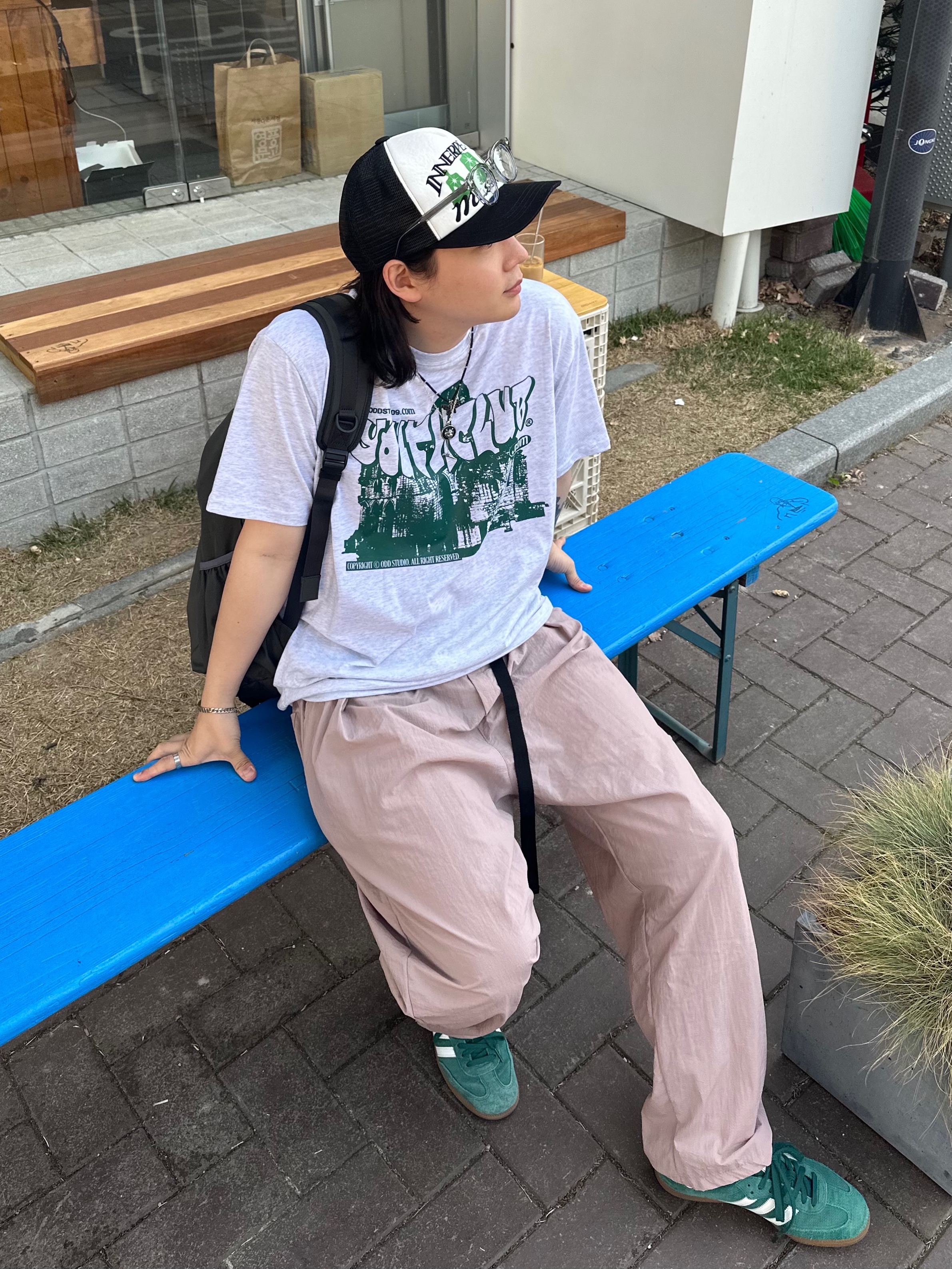 Adidas Samba OG Collegiate Green 착용 스타일 - 3