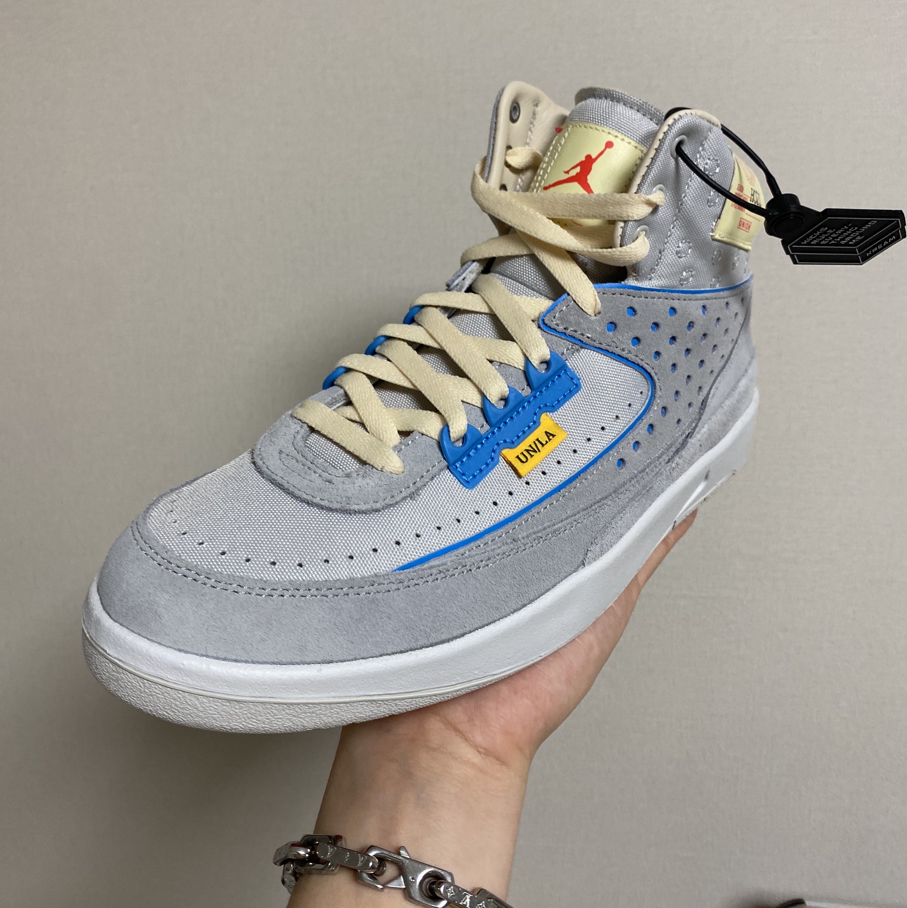 Jordan 2 x Union Retro SP Grey Fog 착용 스타일