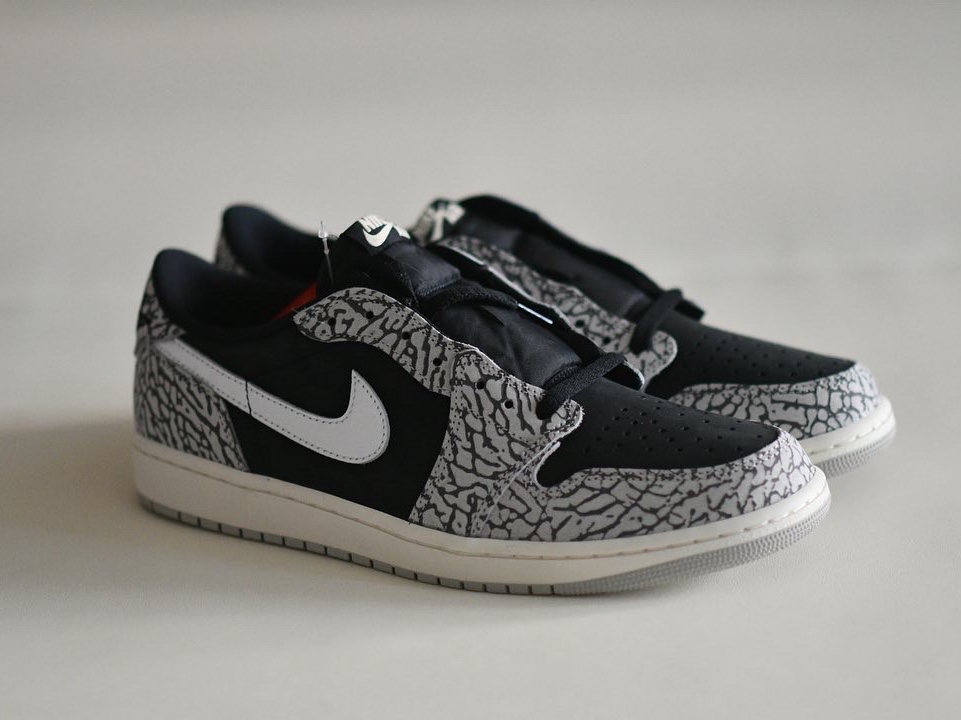 Jordan 1 Retro Low OG Black Cement 착용 스타일 - 1