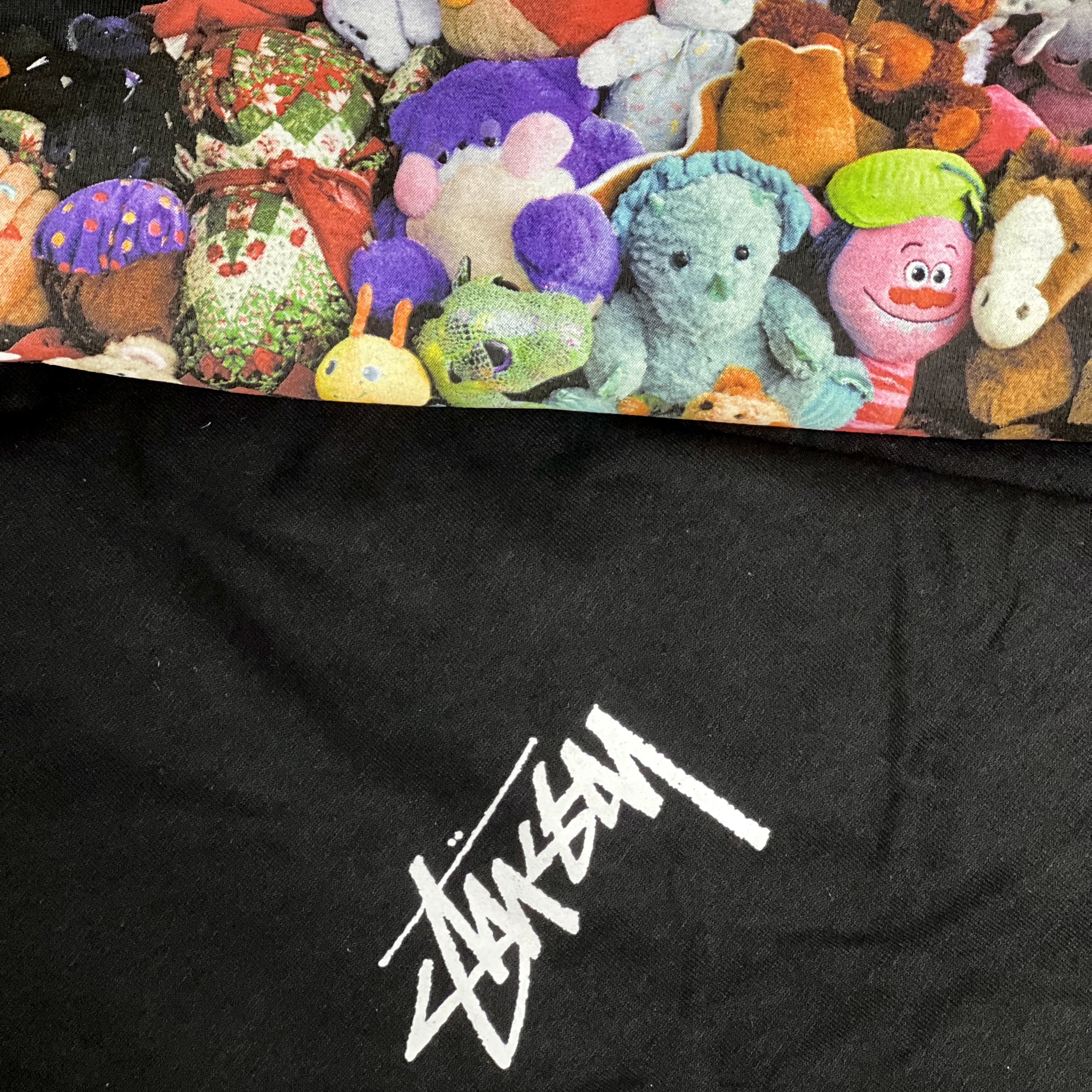 Stussy Plush T-Shirt Black 착용 스타일