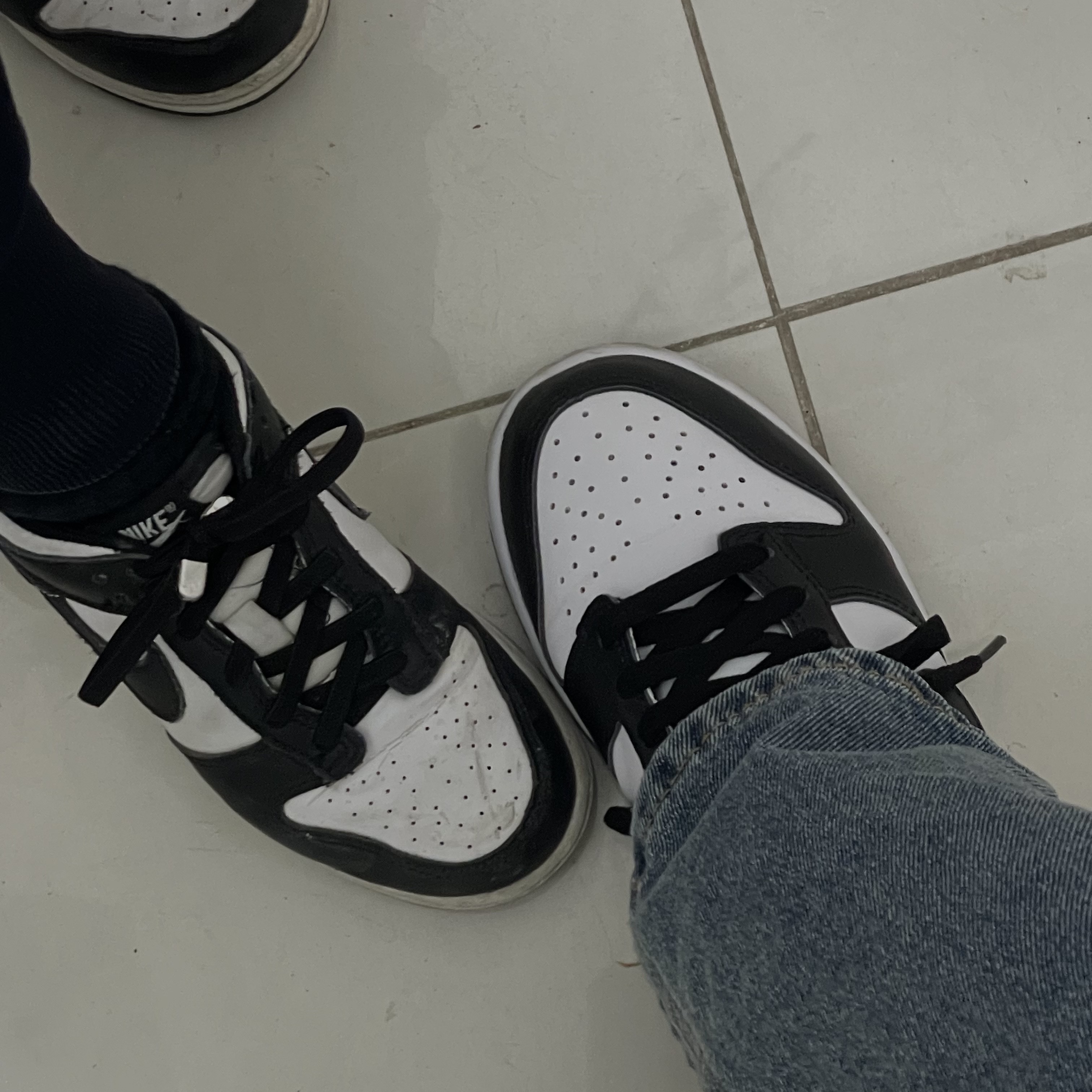 (W) Nike Dunk Low Black, (PS) Nike Dunk Low Black 착용 스타일 - 2