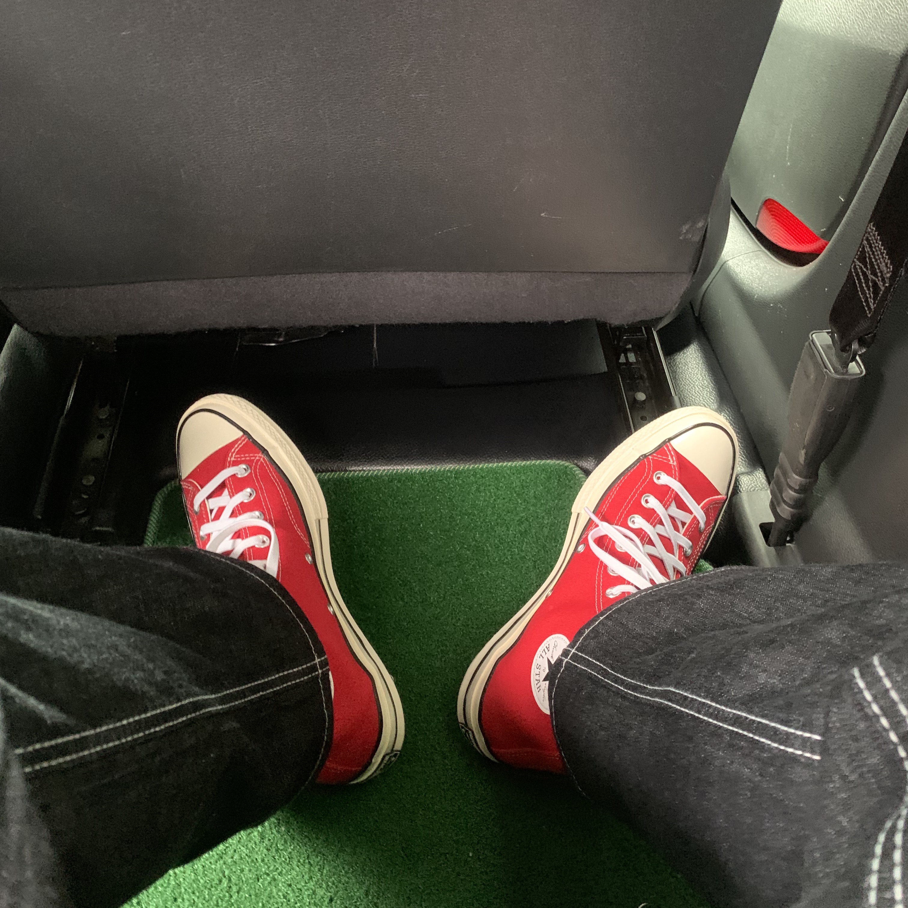 Converse Chuck 70 High Rush Blue, Converse Chuck 70 High Enamel Red 착용 스타일 - 2
