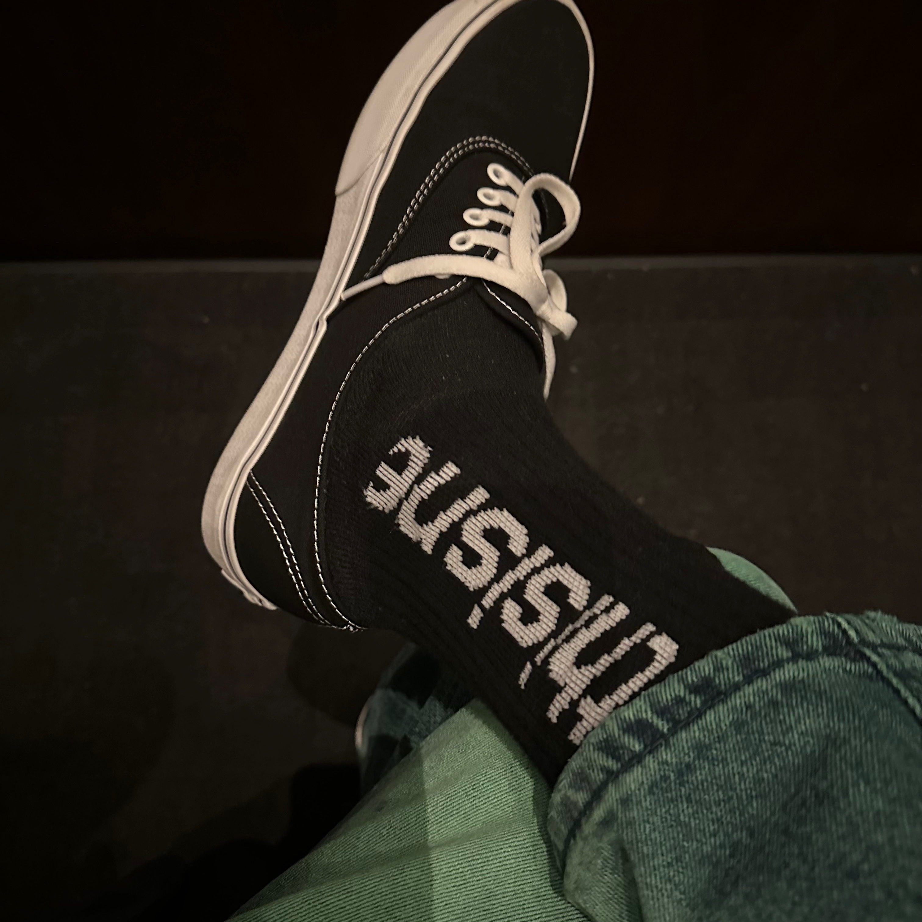 Vans Vault OG Authentic LX Black 착용 스타일 - 3