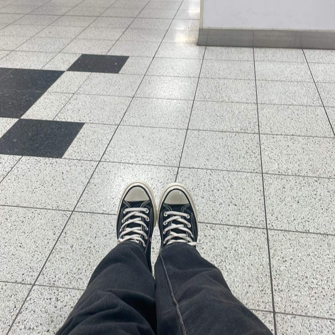 Converse Chuck 70 Hi Black 착용 스타일 - 1