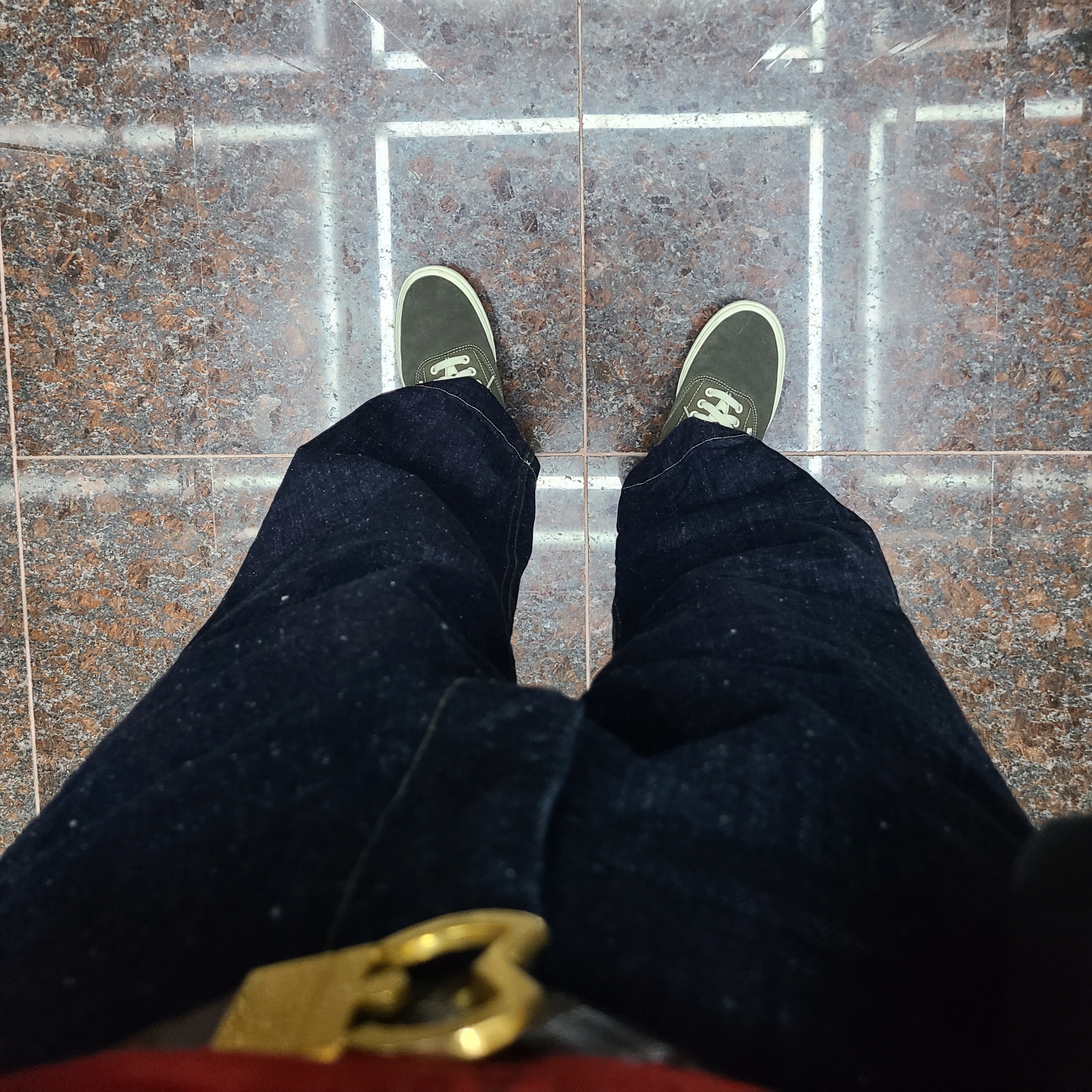 Studio Nicholson Pyad Denim Pants Indigo 착용 스타일 - 5
