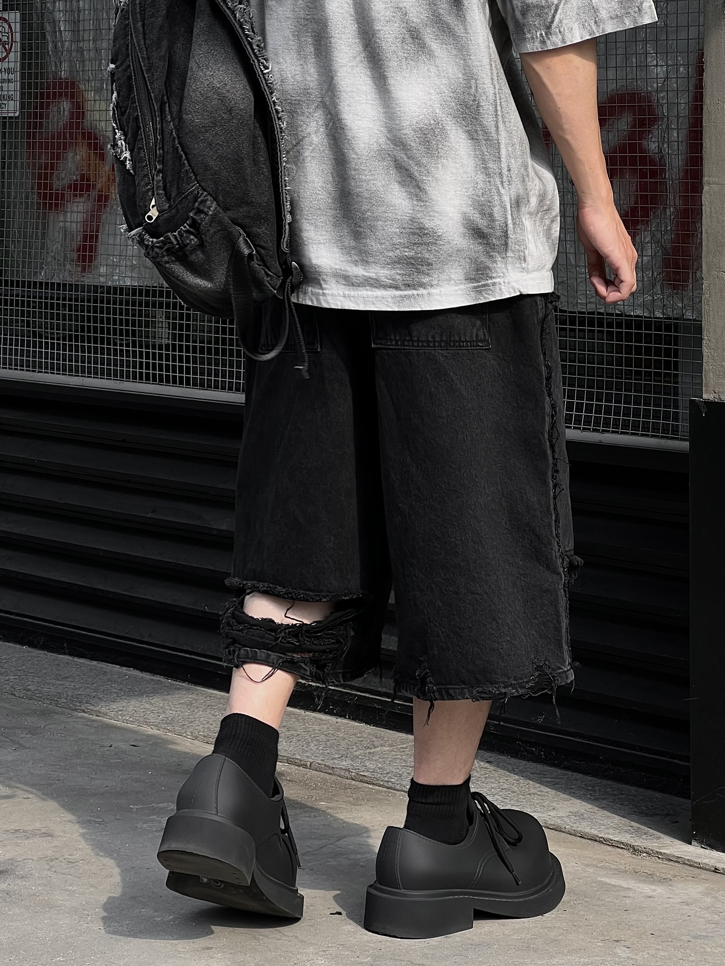Balenciaga Steroid Derby Black 착용 스타일 - 5