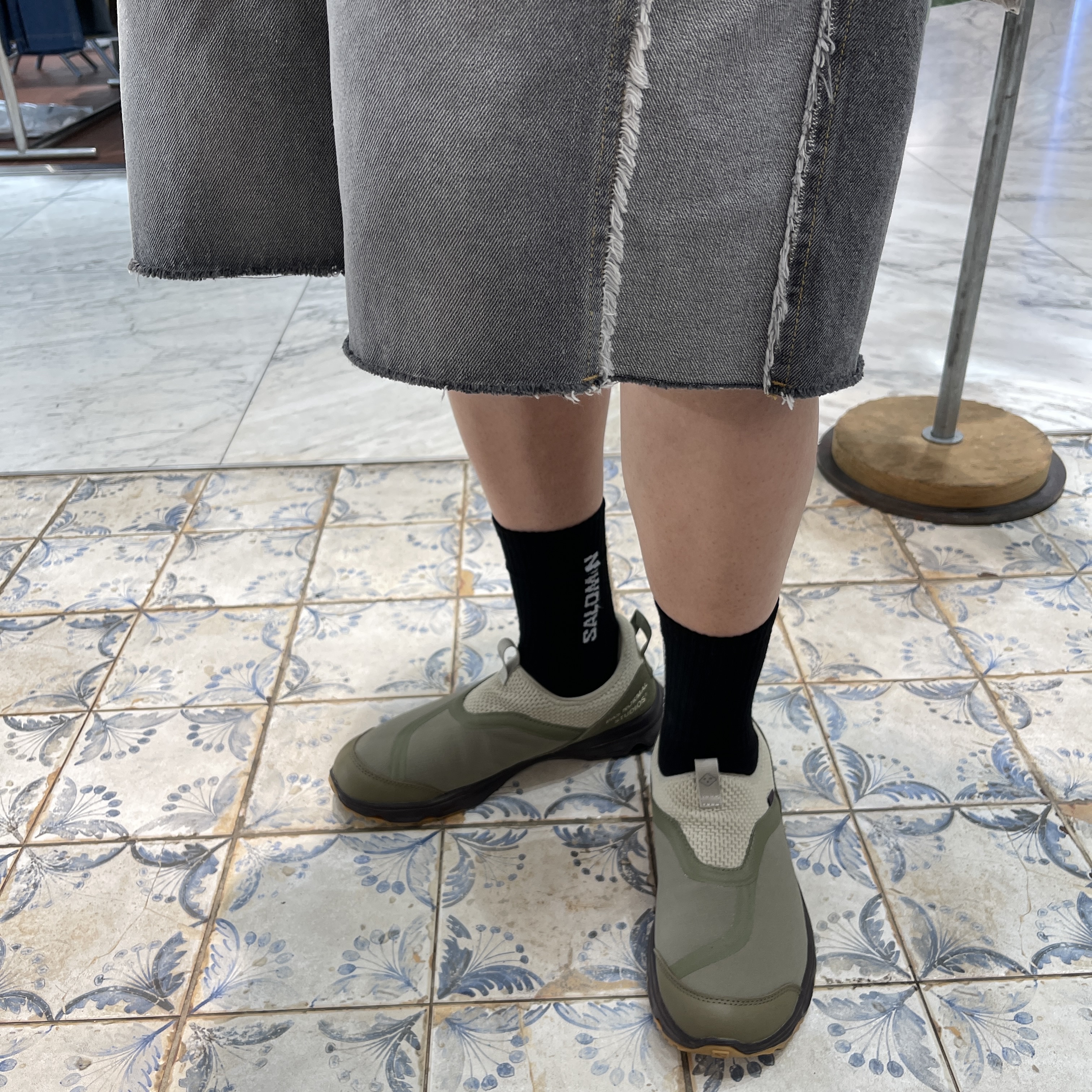 Salomon x PNS RX Snug Light Olive 착용 스타일 - 1
