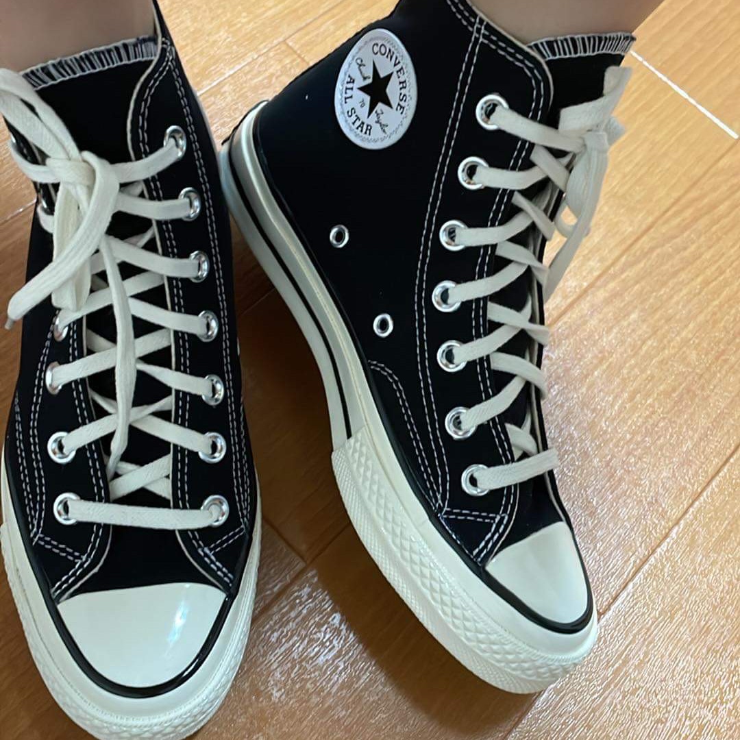 Converse Chuck 70 Hi Black 착용 스타일 - 2