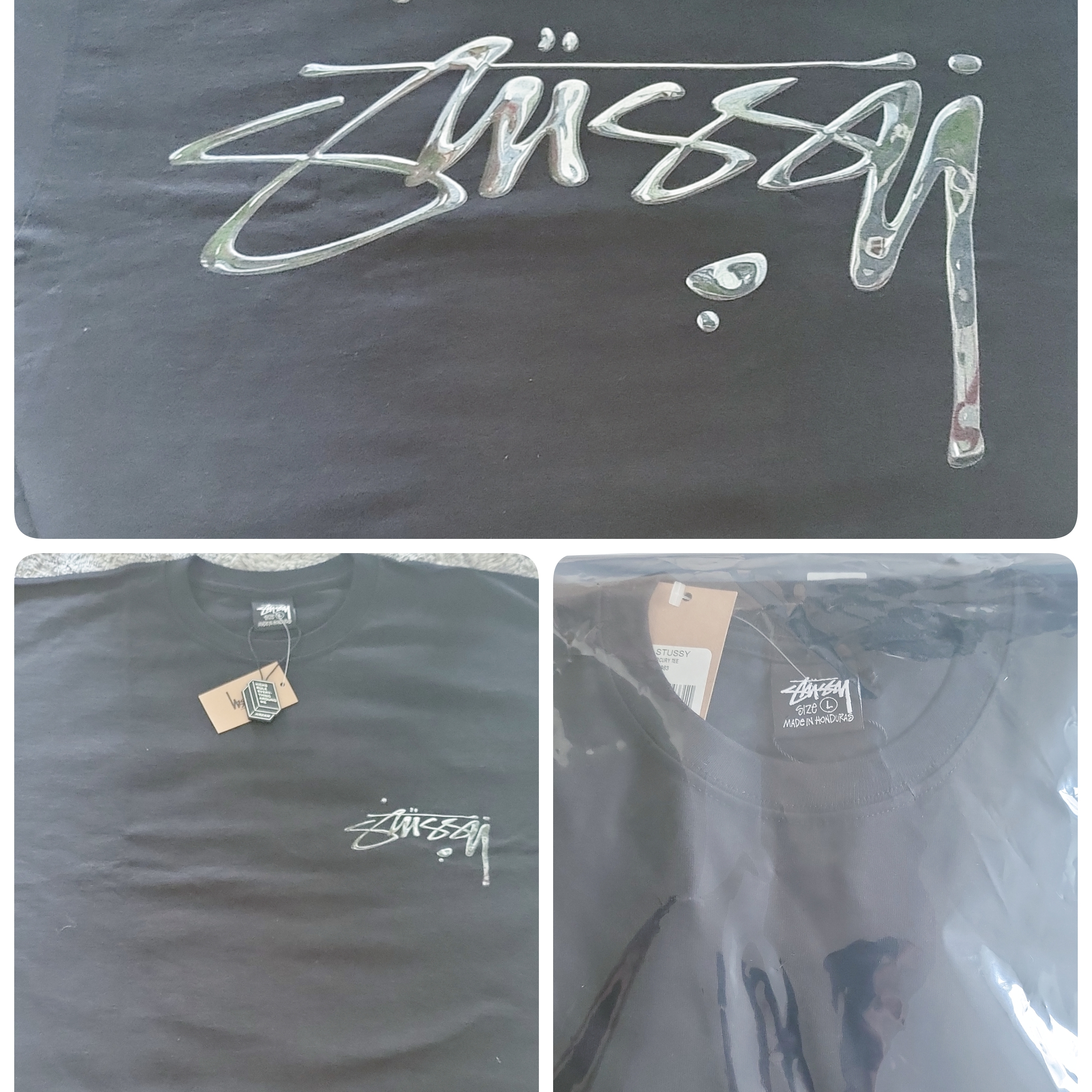 Stussy Mercury T-Shirt Black 착용 스타일