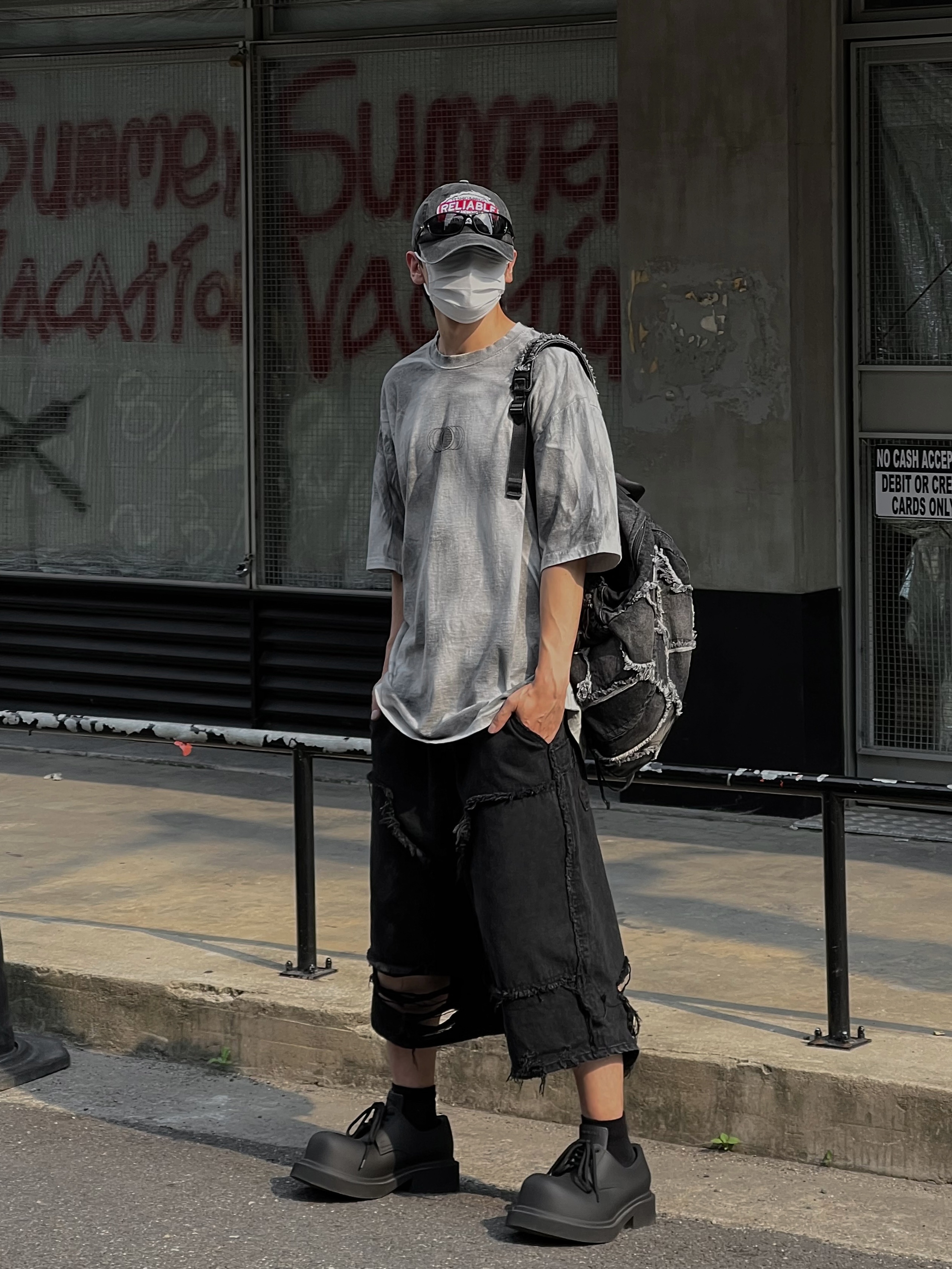 Balenciaga Steroid Derby Black 착용 스타일 - 3