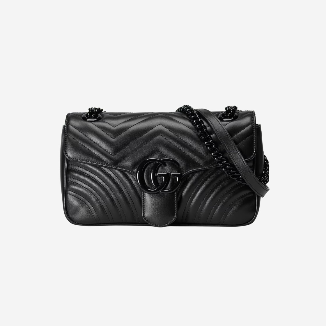 Gucci GG Marmont Small Shoulder Bag Black 상세 이미지 1