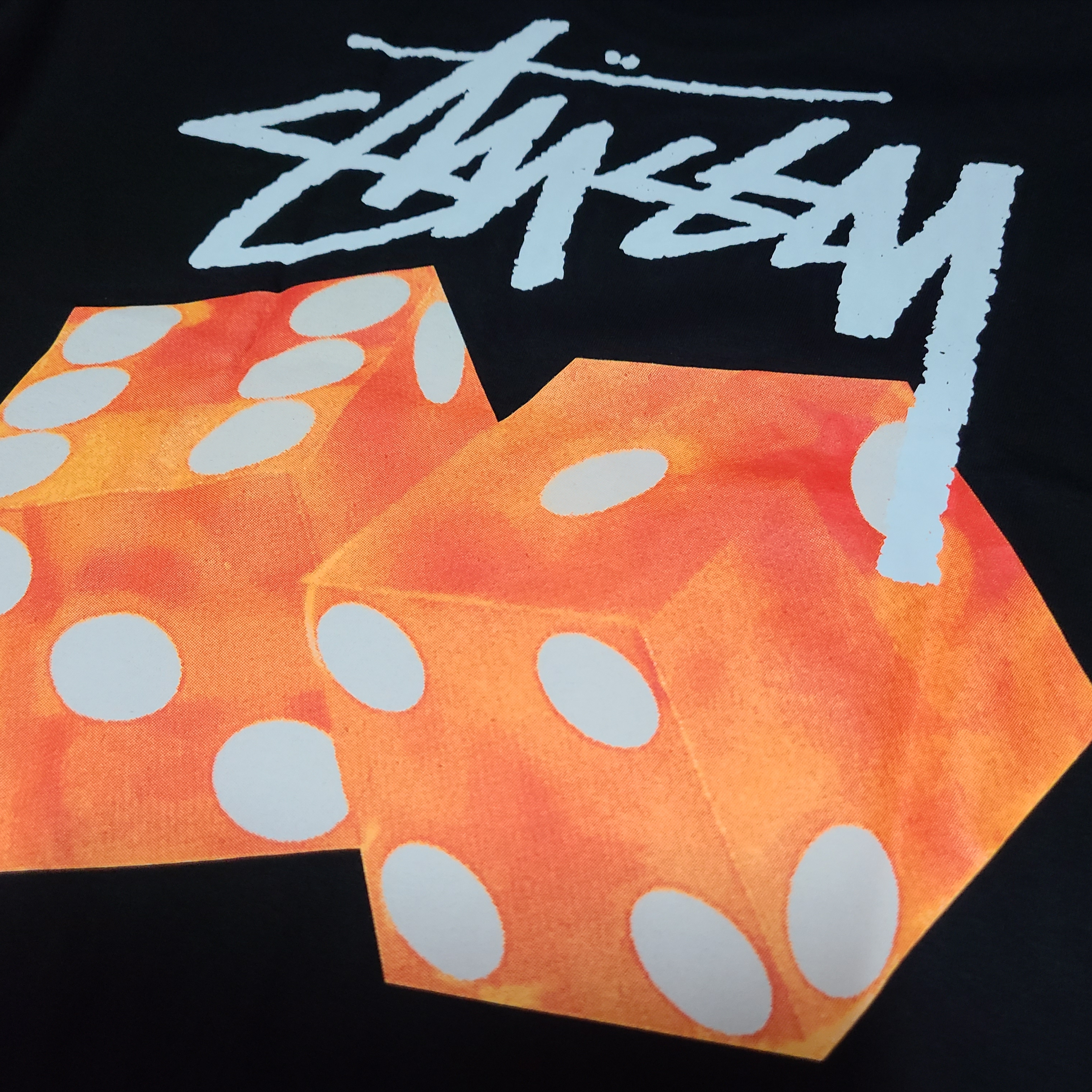 Stussy Diced Out T-Shirt Black 착용 스타일 - 1