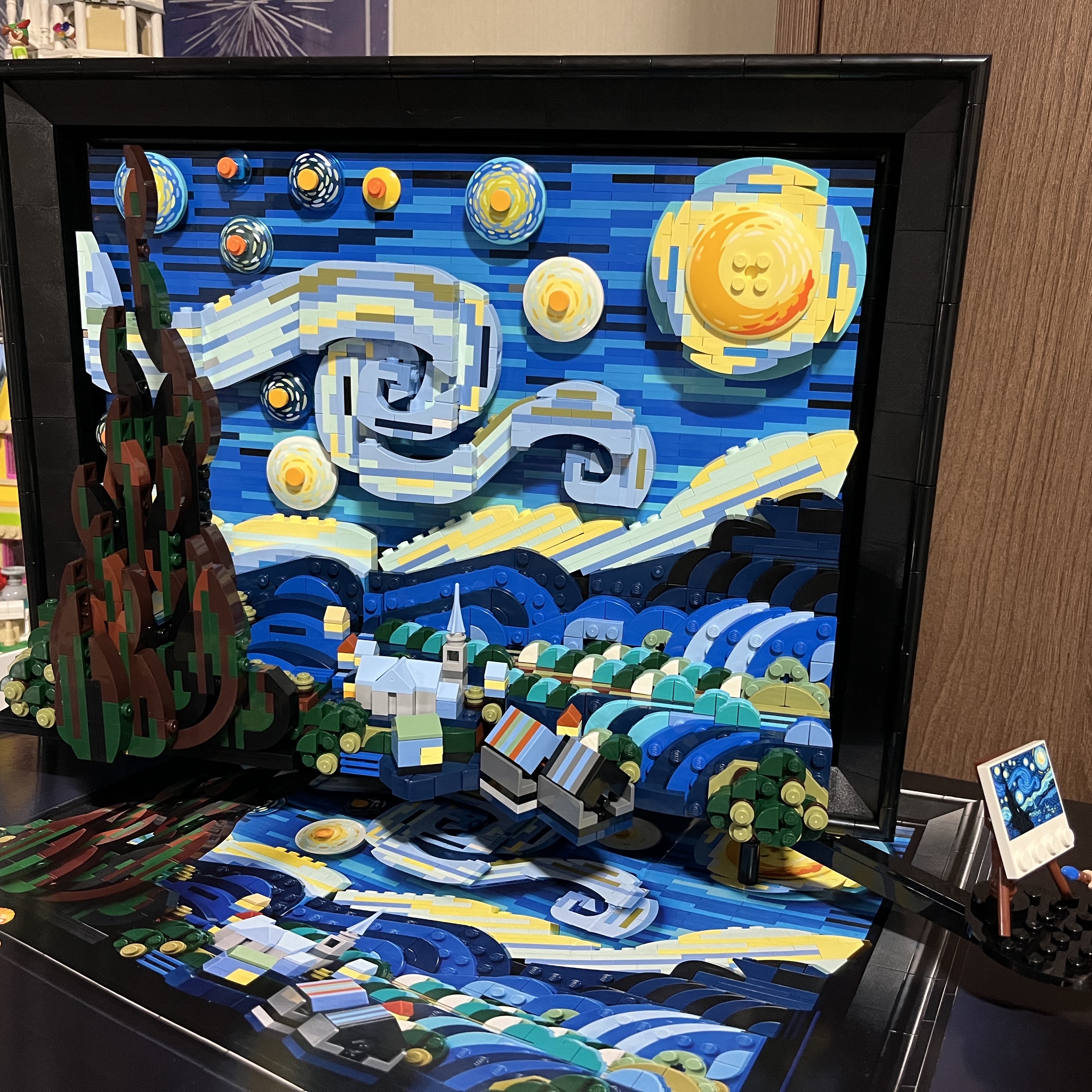 Lego Vincent Van Gogh The Starry Night 착용 스타일 - 1