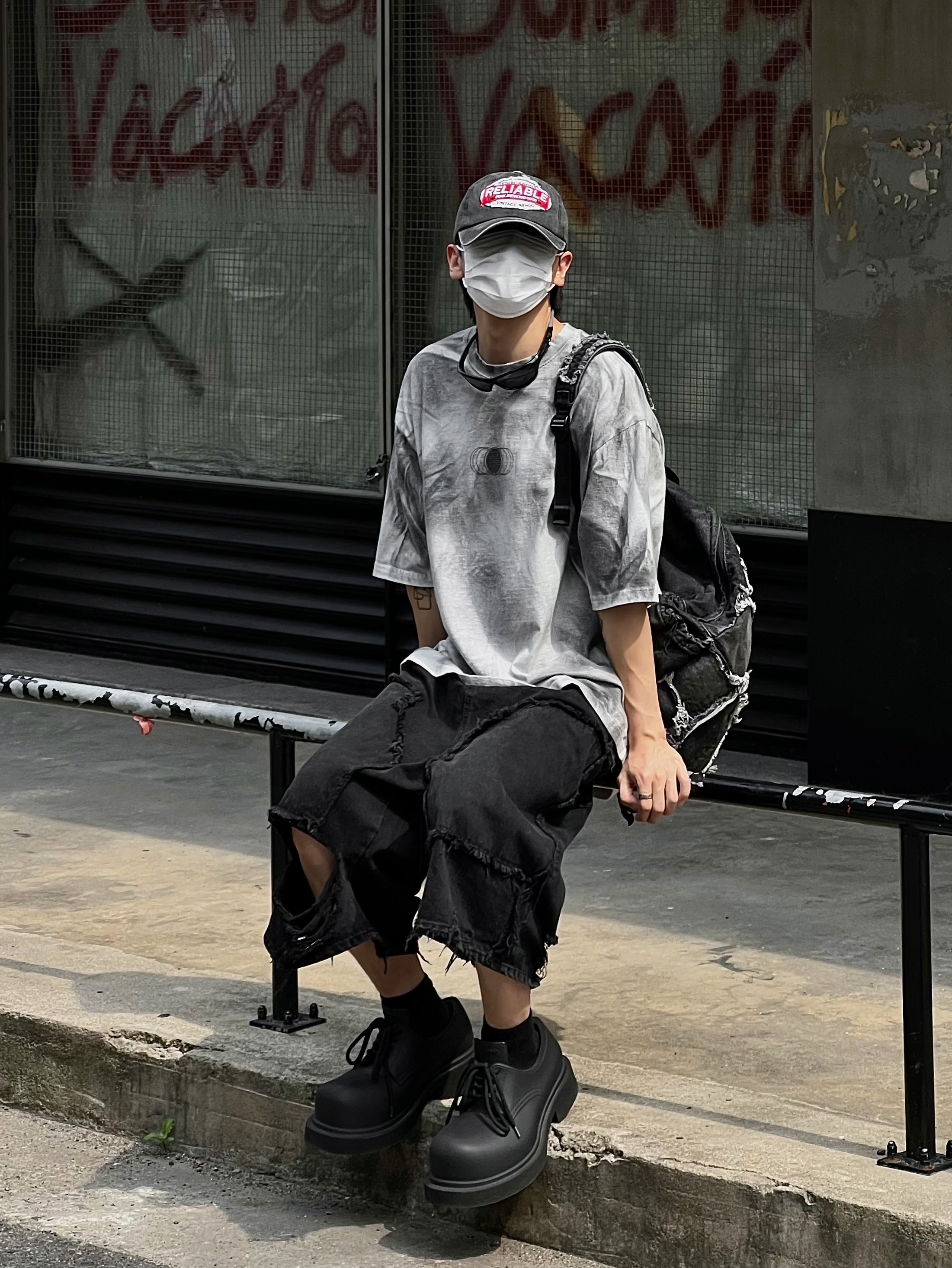 Balenciaga Steroid Derby Black 착용 스타일 - 2