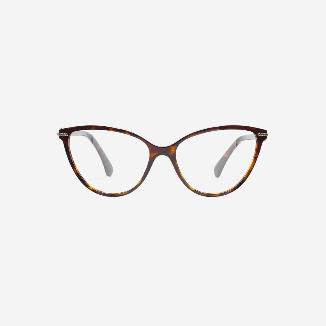 Chanel Cat Eye Eyeglasses Acetate & Dark Tortoise 상세 이미지 1