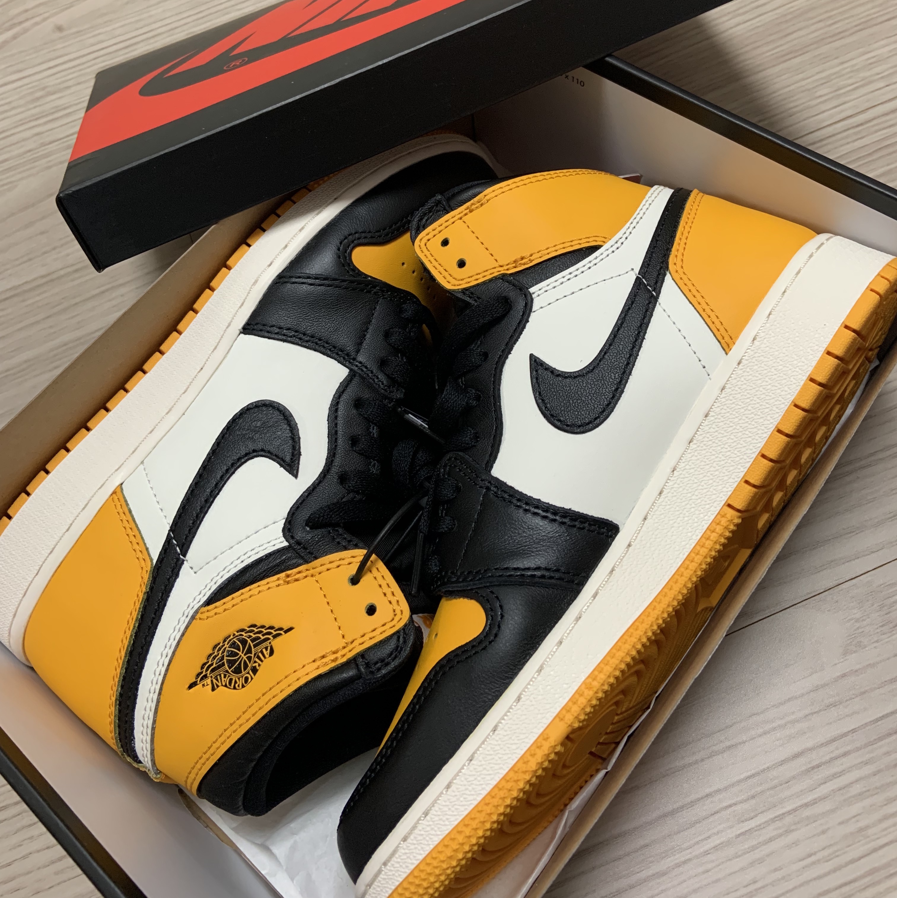 (GS) Jordan 1 Retro High OG Taxi 착용 스타일 - 3