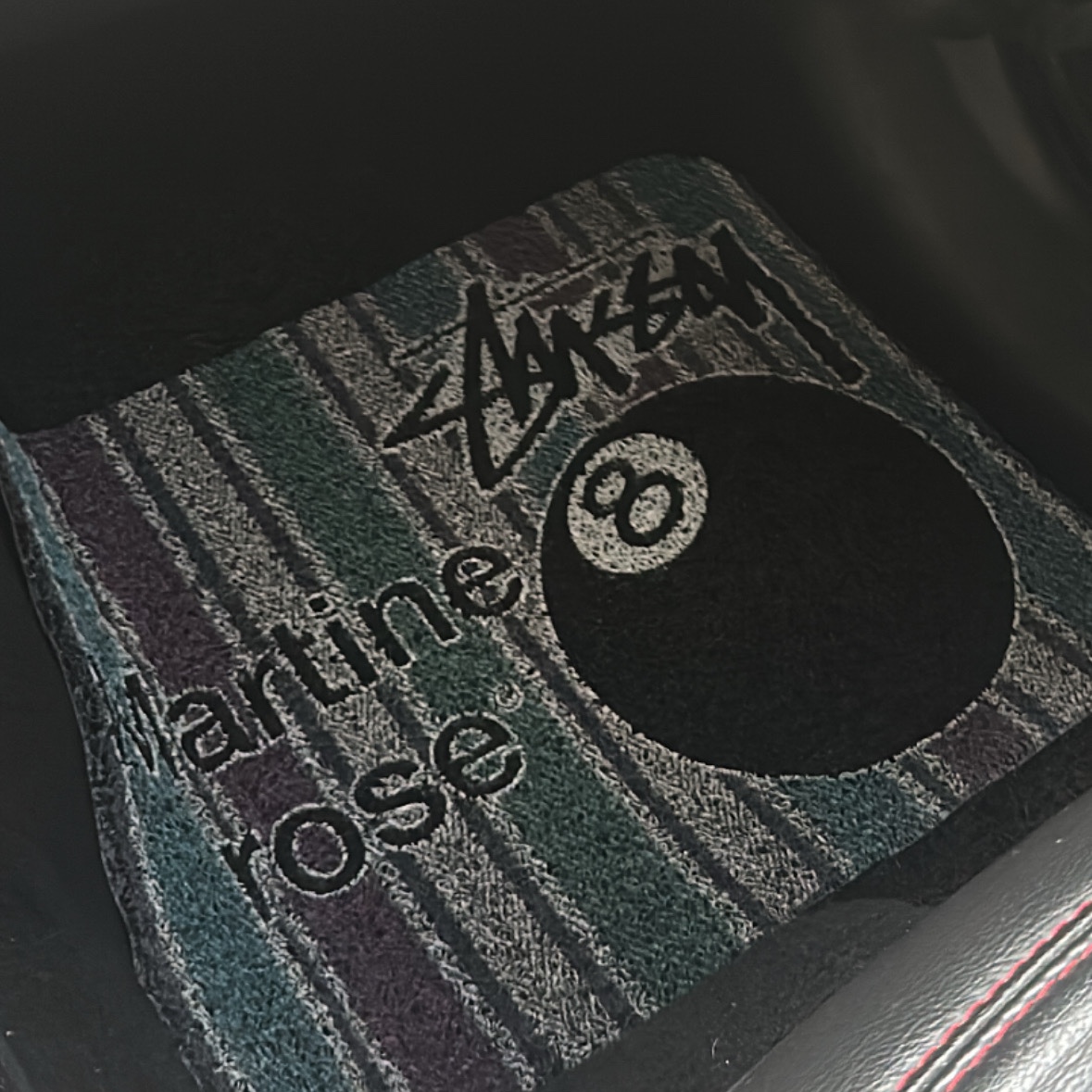 Stussy x Martine Rose Car Mat Set 착용 스타일
