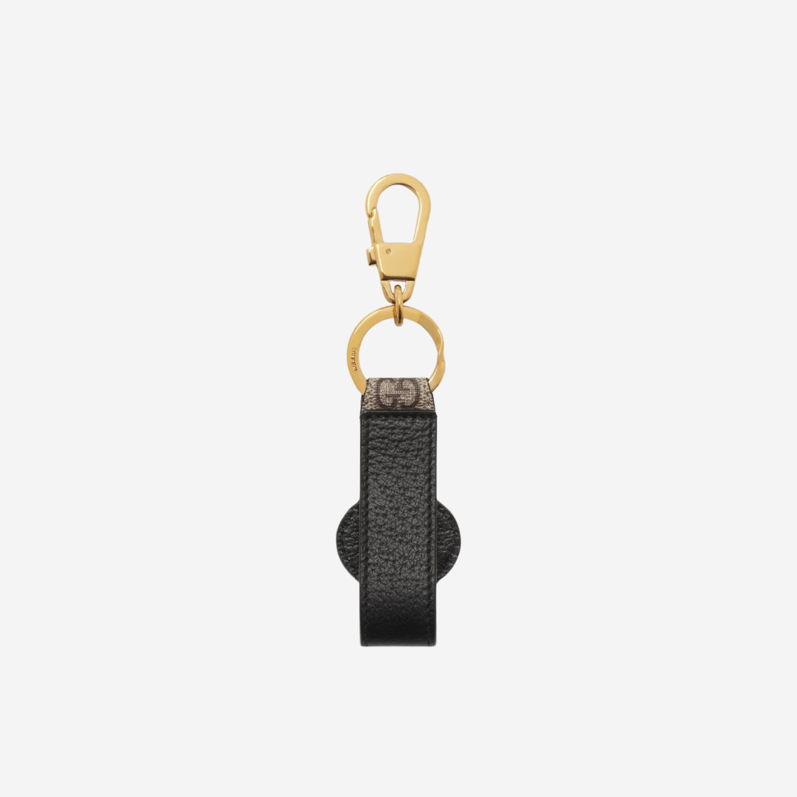 Gucci Keychain with Cut-Out Interlocking G Black Beige Ebony 상세 이미지 2