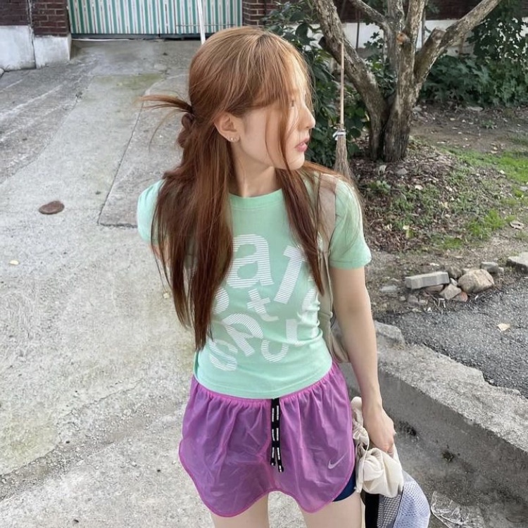 Safarispot Women 1/2 Tags Ticketing Tee Mint 착용 스타일 - 3
