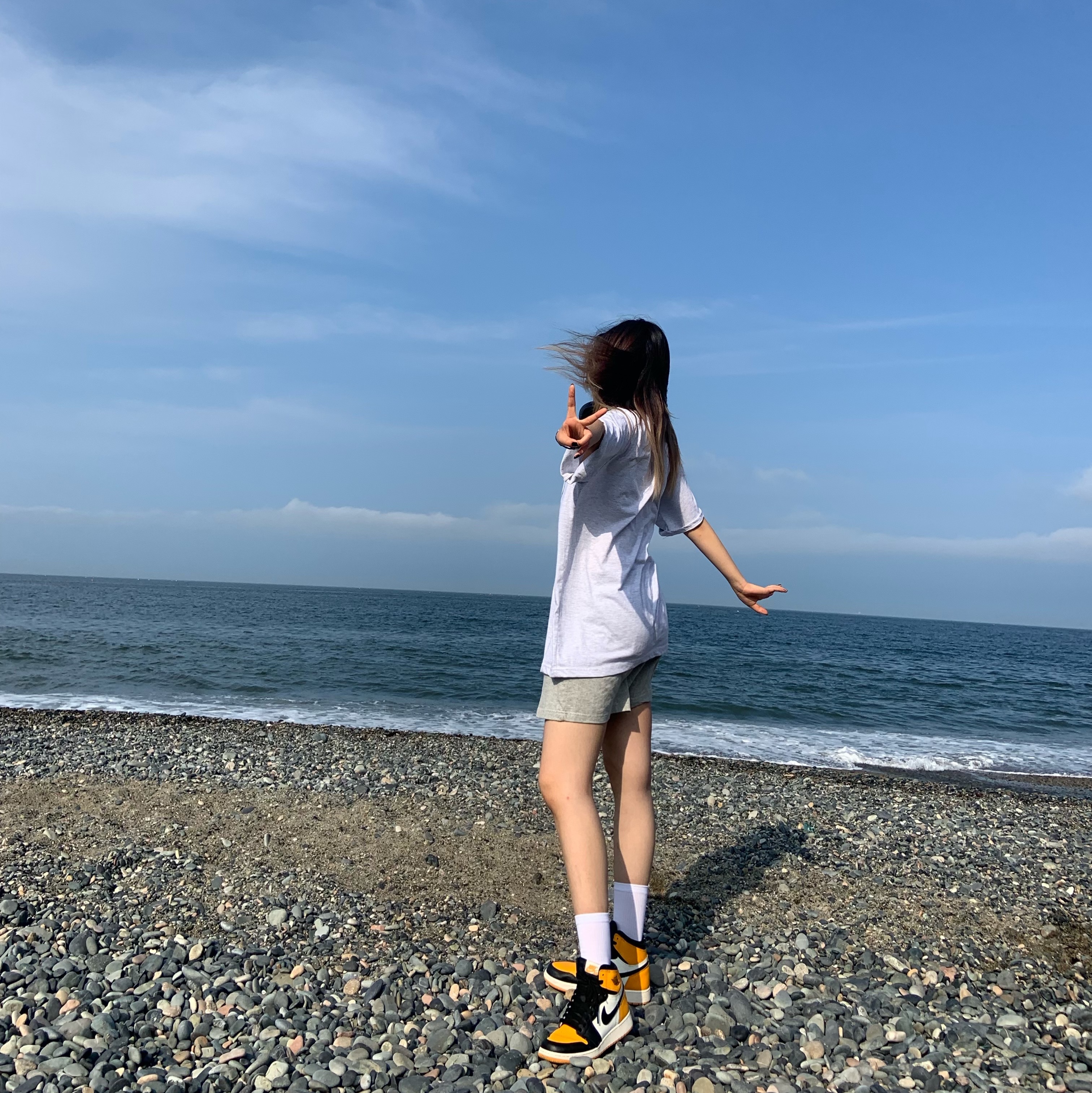 (GS) Jordan 1 Retro High OG Taxi 착용 스타일 - 2