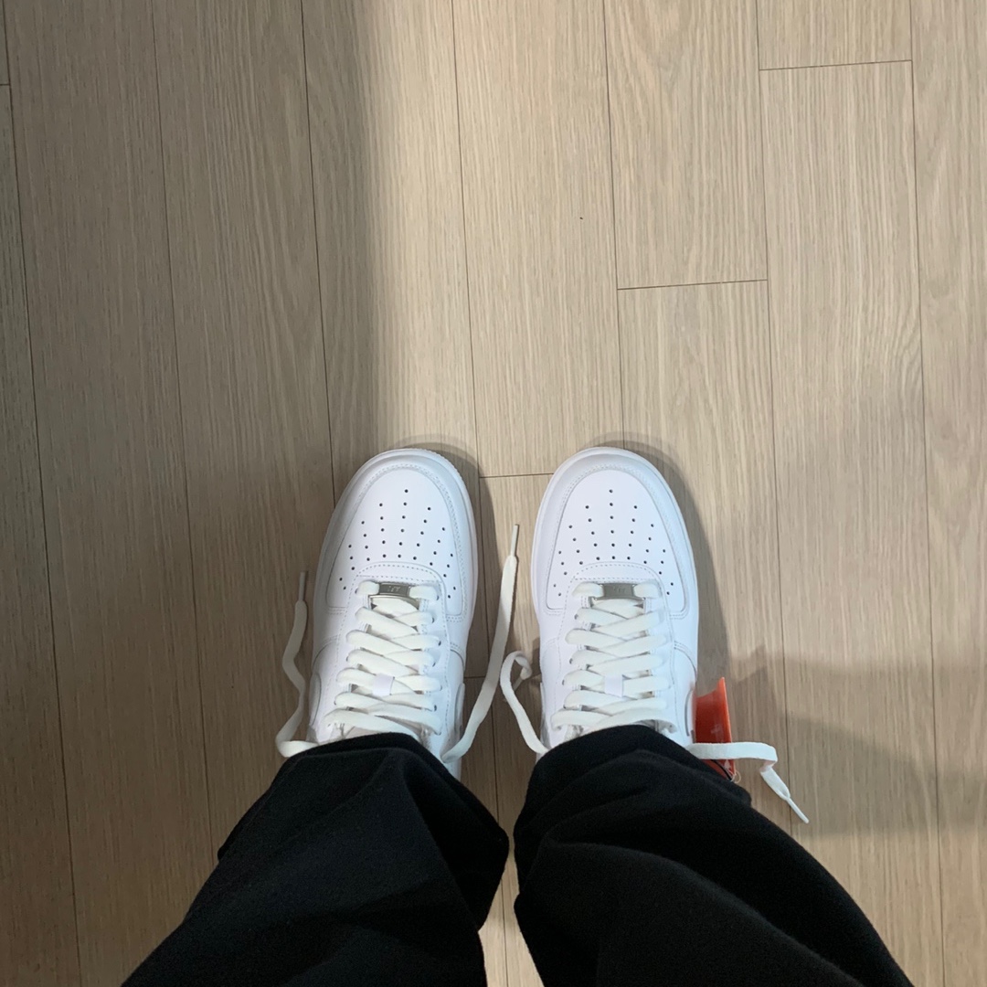 (W) Nike Air Force 1 '07 Low White 착용 스타일