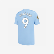 Puma Manchester City 2023/24 Home Authentic Jersey Team Light Blue Erling Haaland (Premier League Full Marking Ver.)