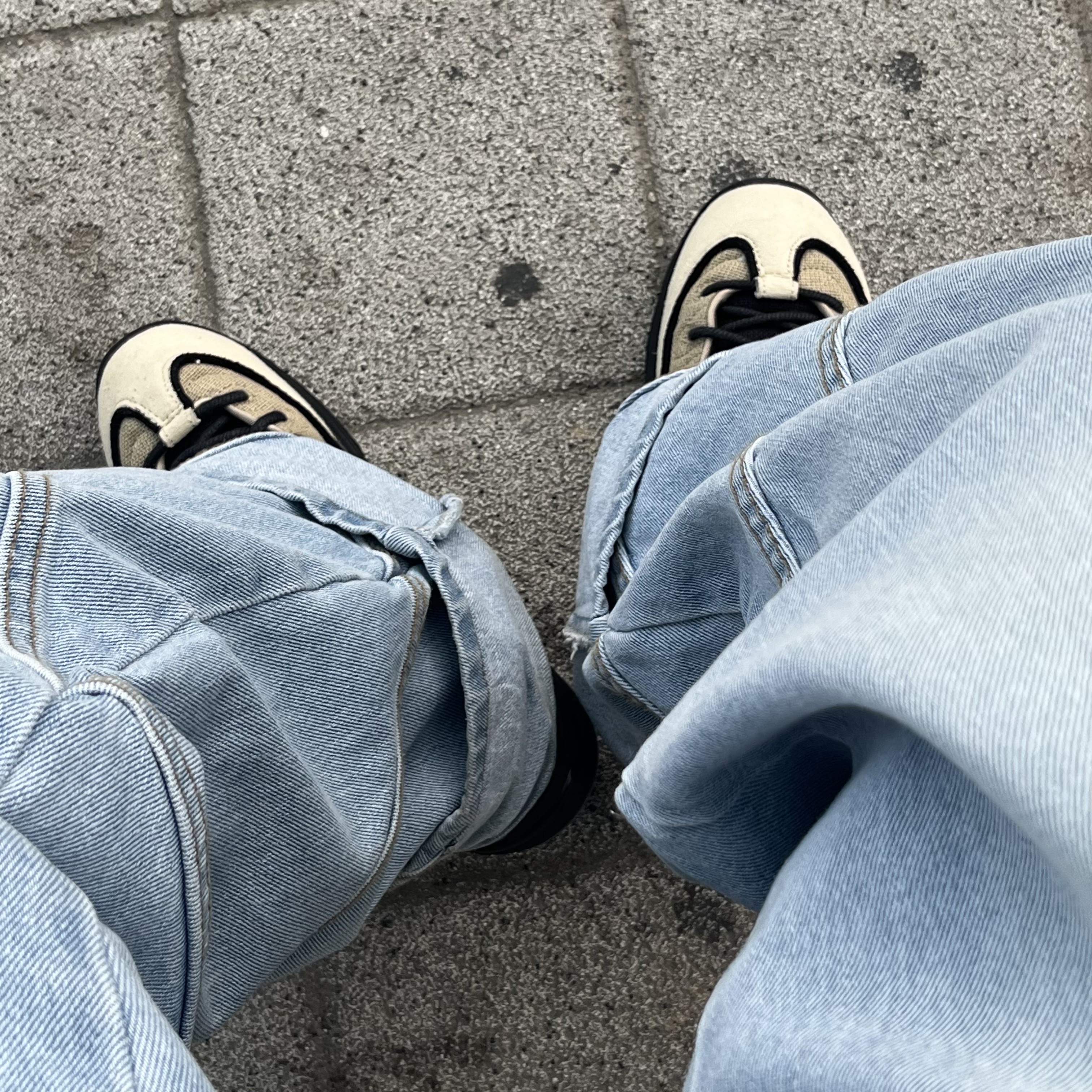 Nike x Stussy Air Penny II Rattan and Limestone 착용 스타일 - 2
