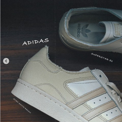 Adidas Superstar 82 Wonder White Cream White 착용 스타일 - 5