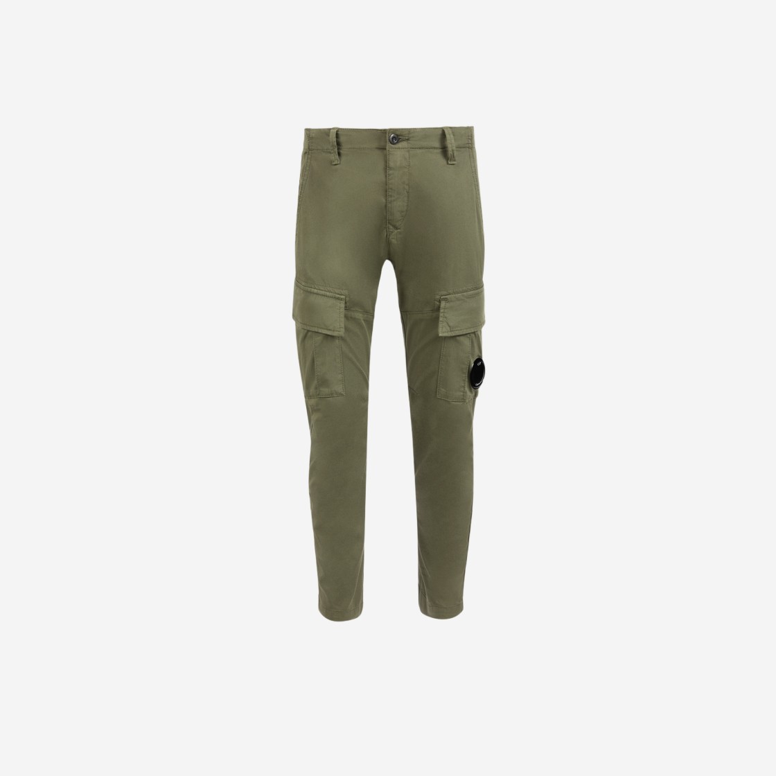 (Kids) C.P. Company U16 Stretch Gabardine Cargo Pants Bronze Green - 23SS 상세 이미지 1