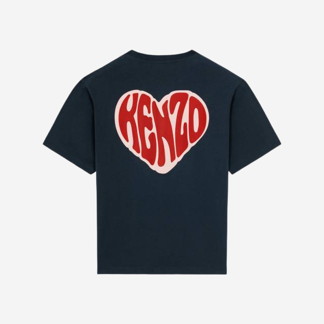 Kenzo Heart Oversize T-Shirt Midnight Blue 상세 이미지 1