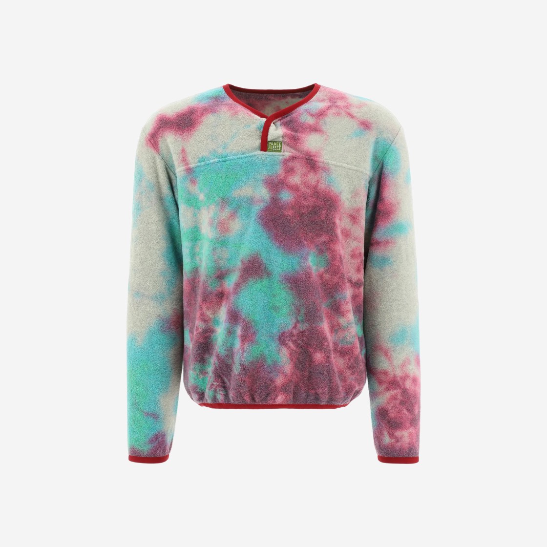 Kapital Peace Fleece Tie-Dye Sweatshirt Pink 상세 이미지 1