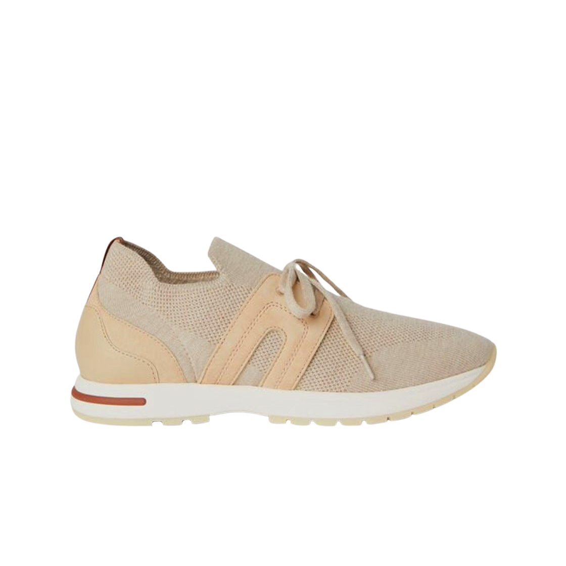 (W) 로로 피아나 360 LP 플렉시 워크 레이디 스니커즈 베이지 멜란지((W) Loro Piana 360 LP Flexy Walk Lady Sneakers Beige Melange)