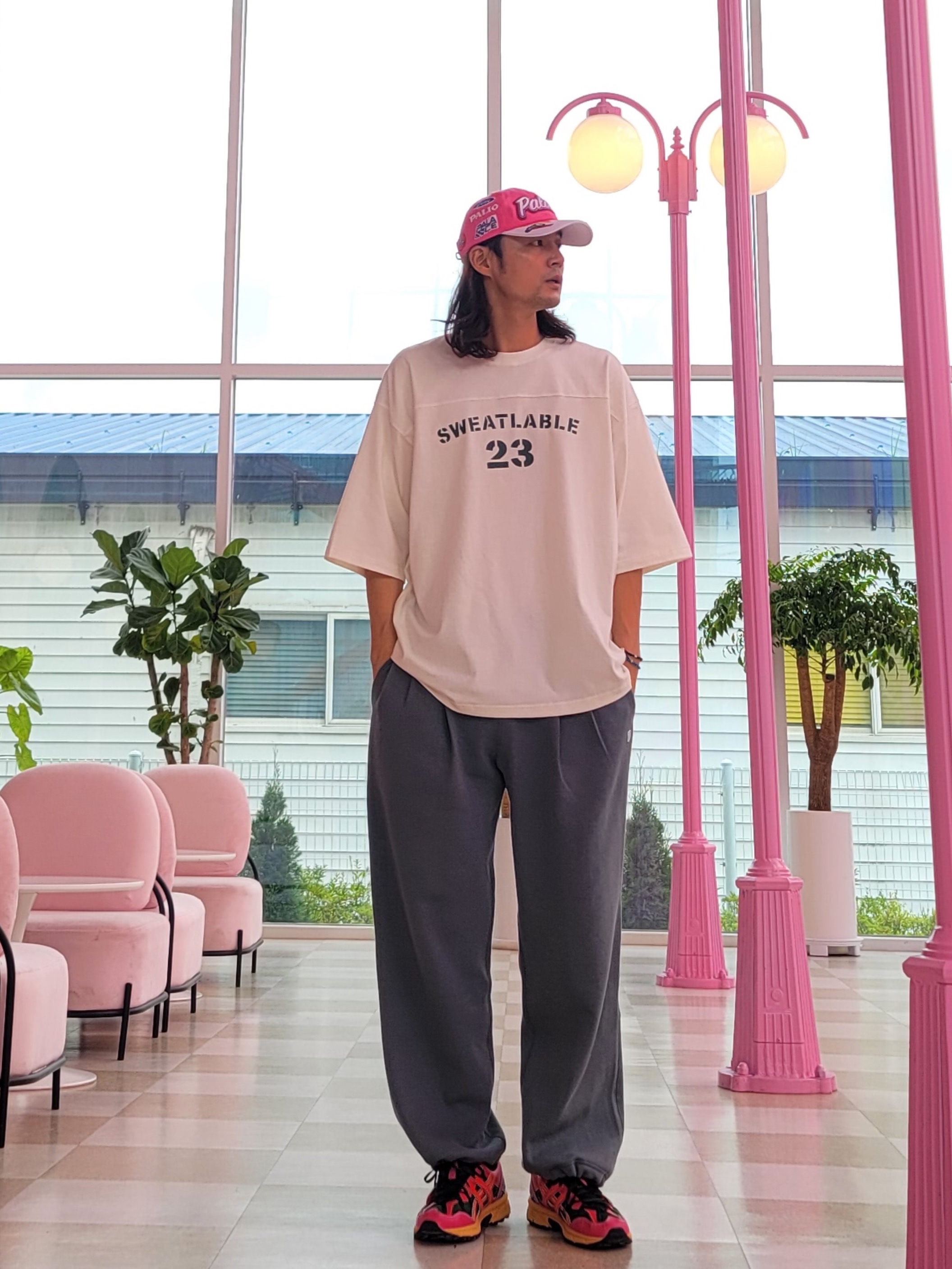 Palace Team Racing 6-Panel Pink - 23SS, Apple AirPods Max Lightning Space Gray (Korean Ver.) 착용 스타일 - 2
