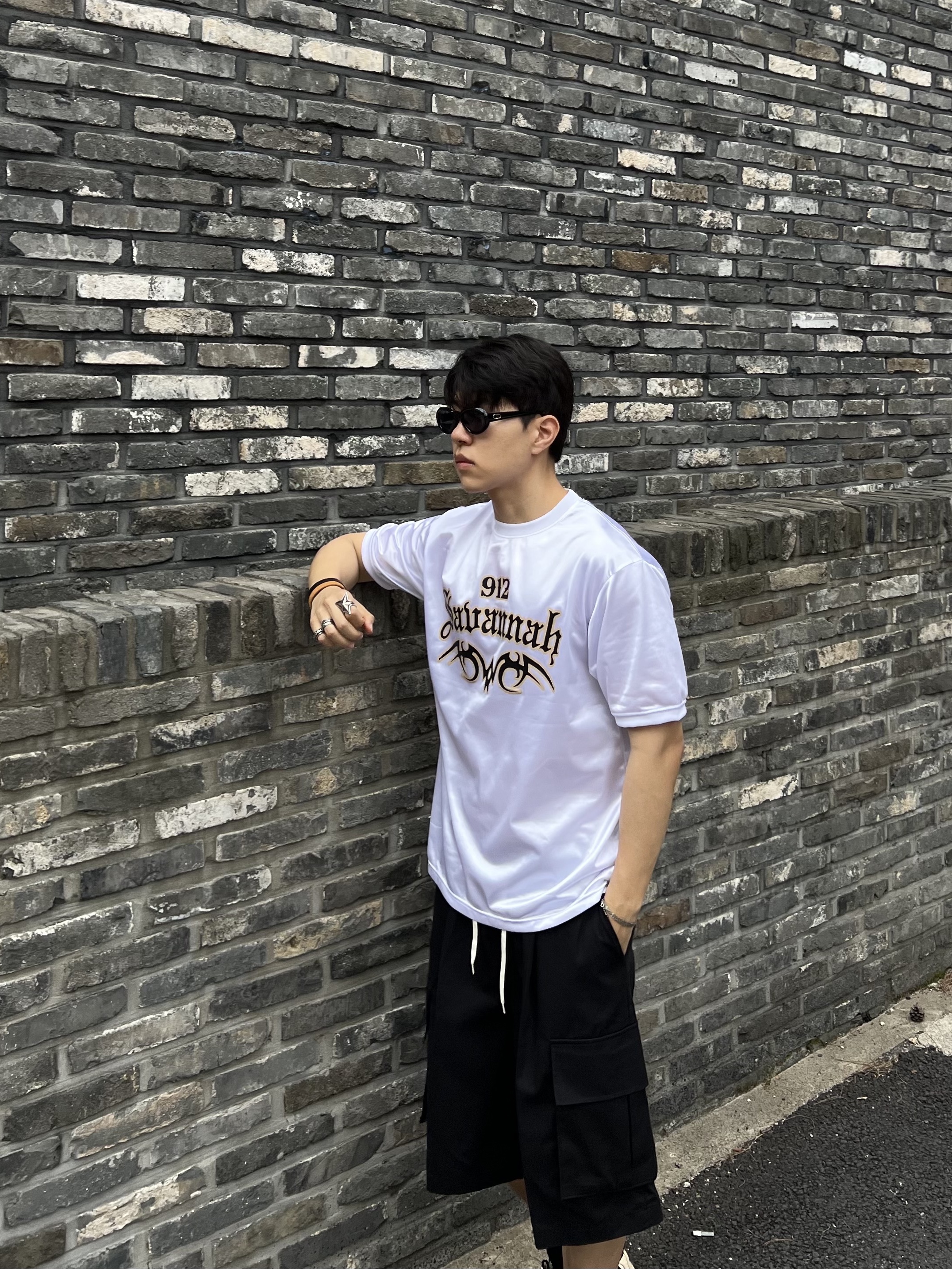 Nike x Stussy Air Penny II Rattan and Limestone 착용 스타일 - 2