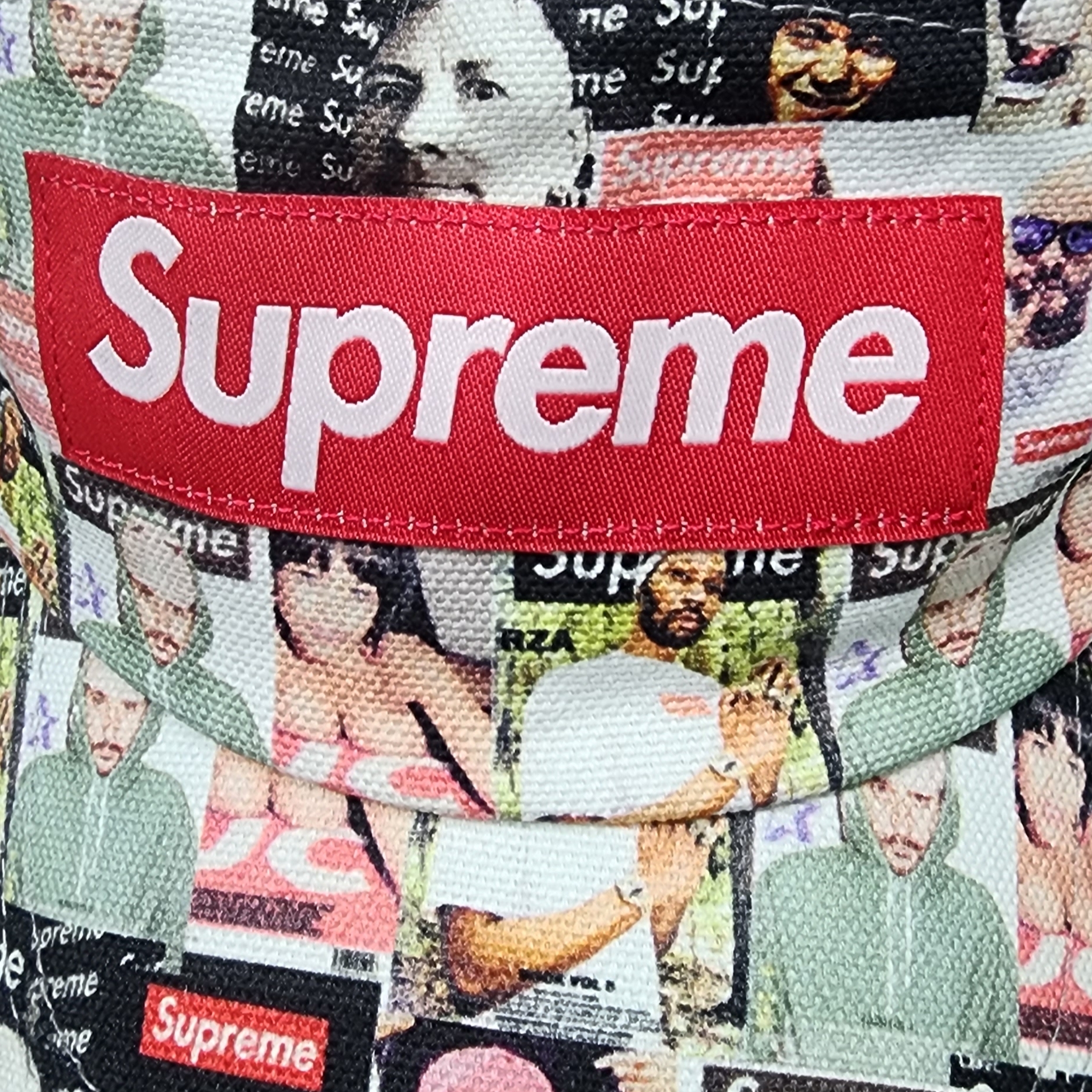 Supreme Magazine Camp Cap Multicolor - 23SS 착용 스타일