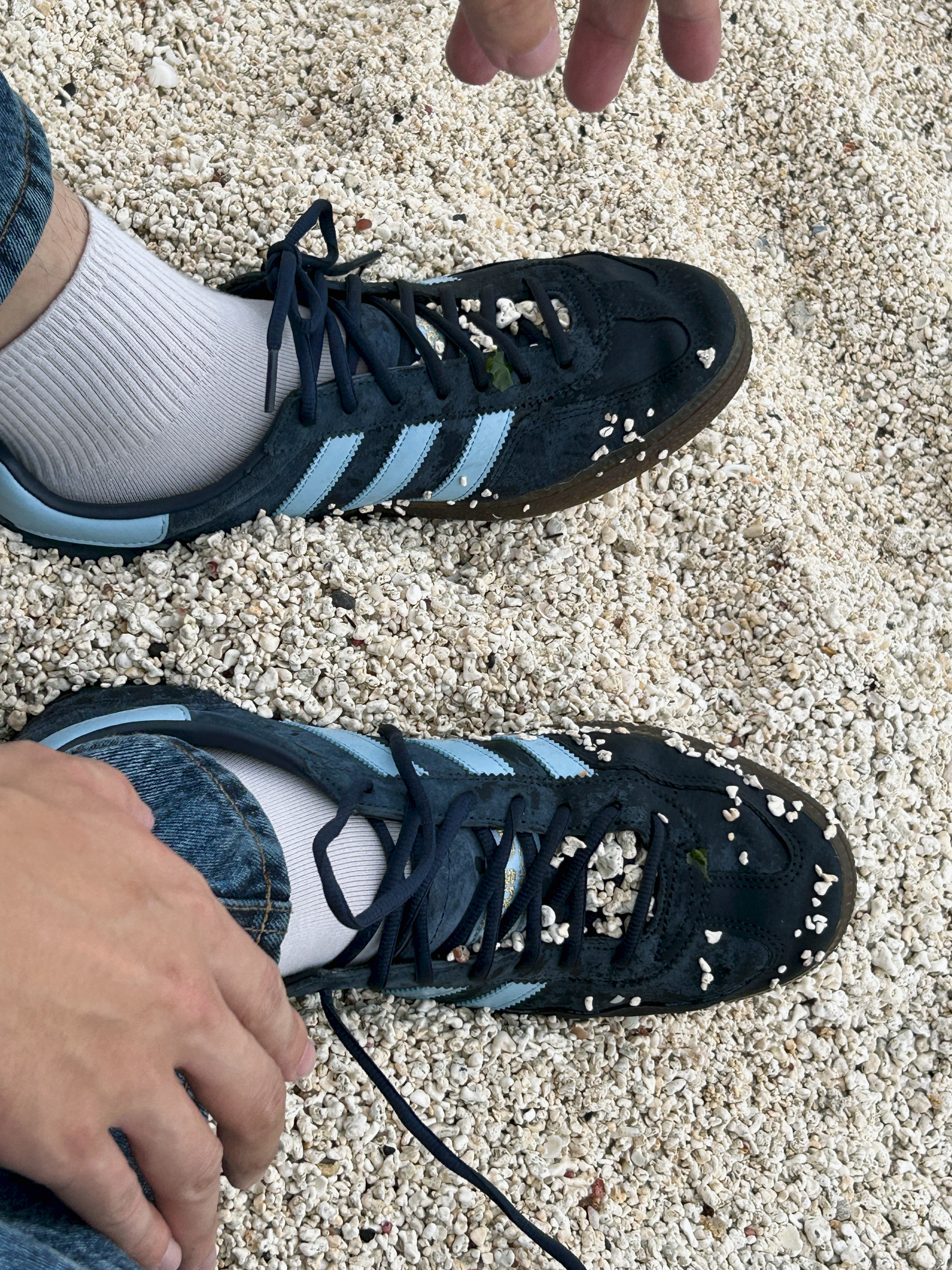 Adidas Spezial Handball Collegiate Navy 착용 스타일 - 4