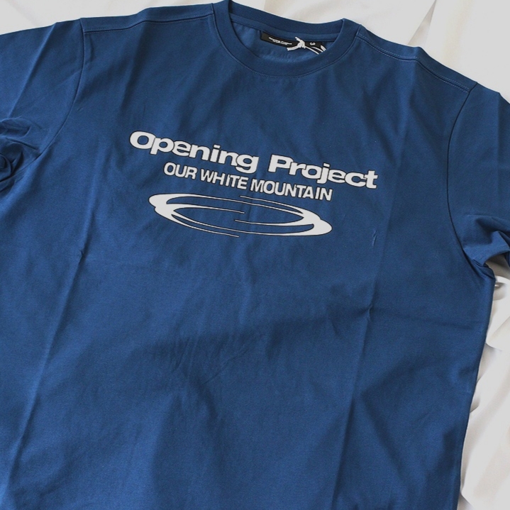 Opening Project Identity T-Shirt Blue 착용 스타일