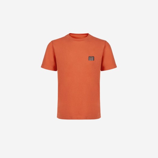 (키즈) C.P. 컴퍼니 U16 30/1 저지 로고 티셔츠 하베스트 펌킨 오렌지 - 23SS