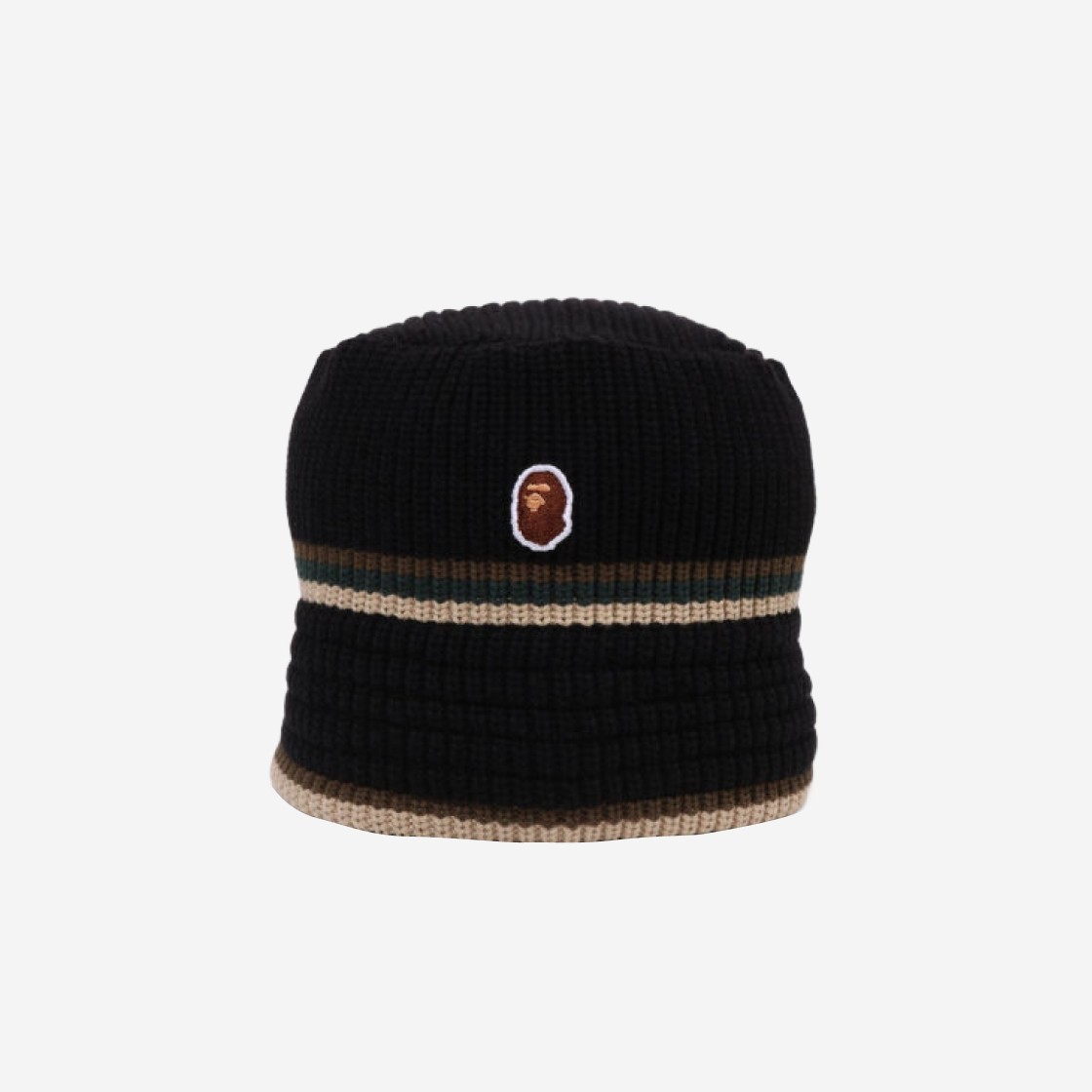 BAPE Ape Head One Point Crusher Hat Black 상세 이미지 1