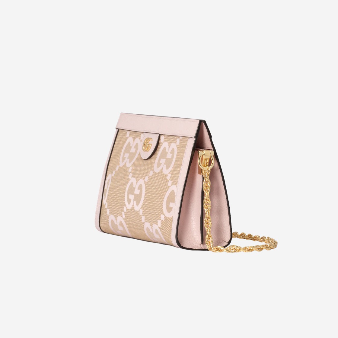 Gucci Ophidia Jumbo GG Small Shoulder Bag Camel Light Pink 상세 이미지 2