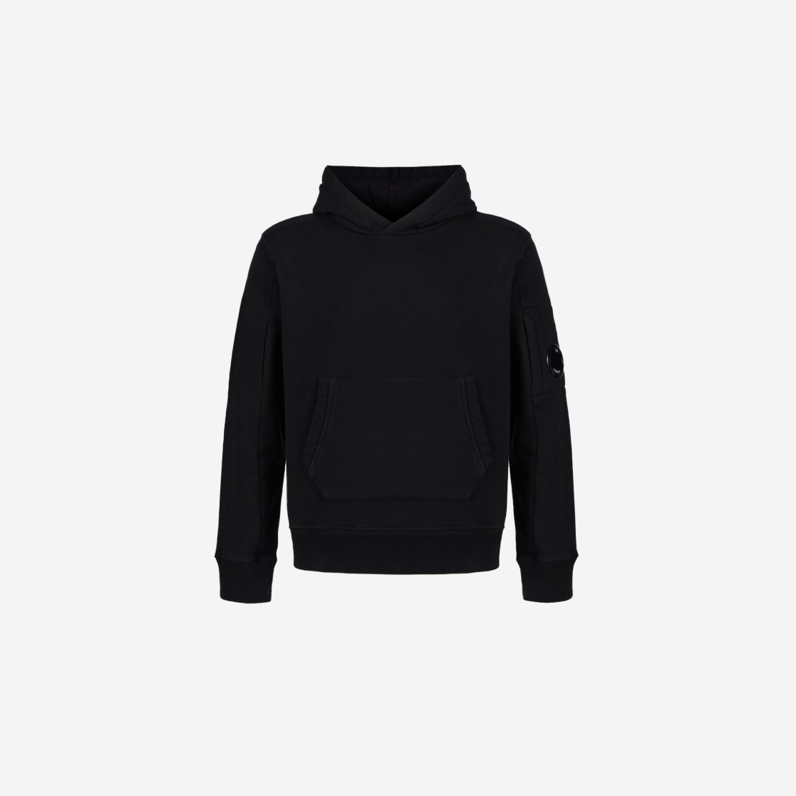 (Kids) C.P. Company U16 Basic Fleece Hoodie Black - 23SS 상세 이미지 1