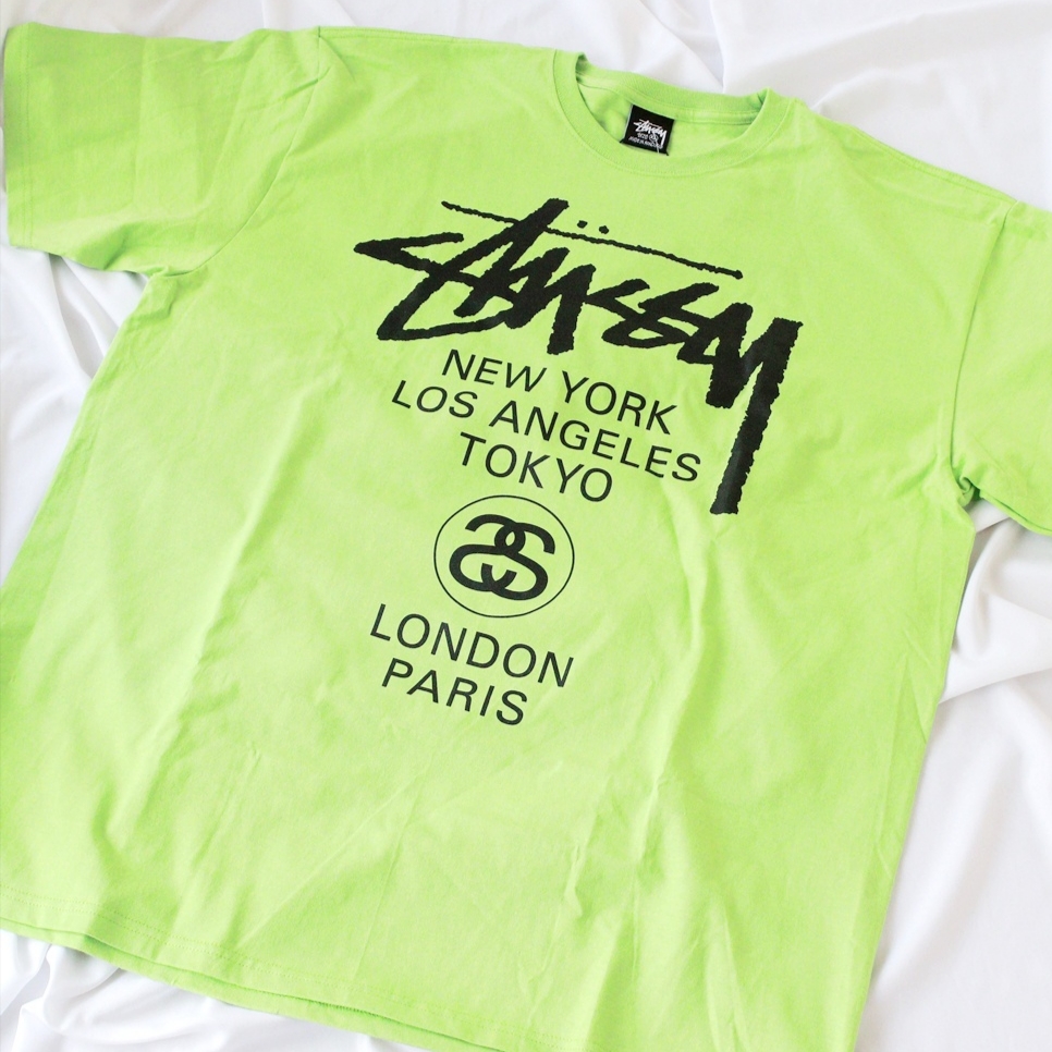 Stussy World Tour T-Shirt Tea 2023 착용 스타일