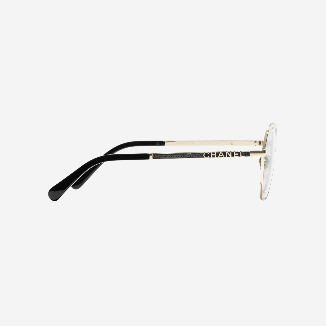 Chanel Round Eyeglasses Metal Sequins & Gold 상세 이미지 3