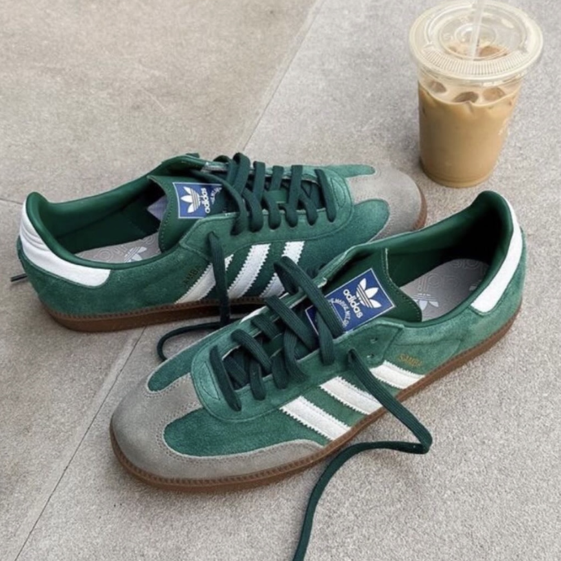 Adidas Samba OG Collegiate Green Gum 착용 스타일