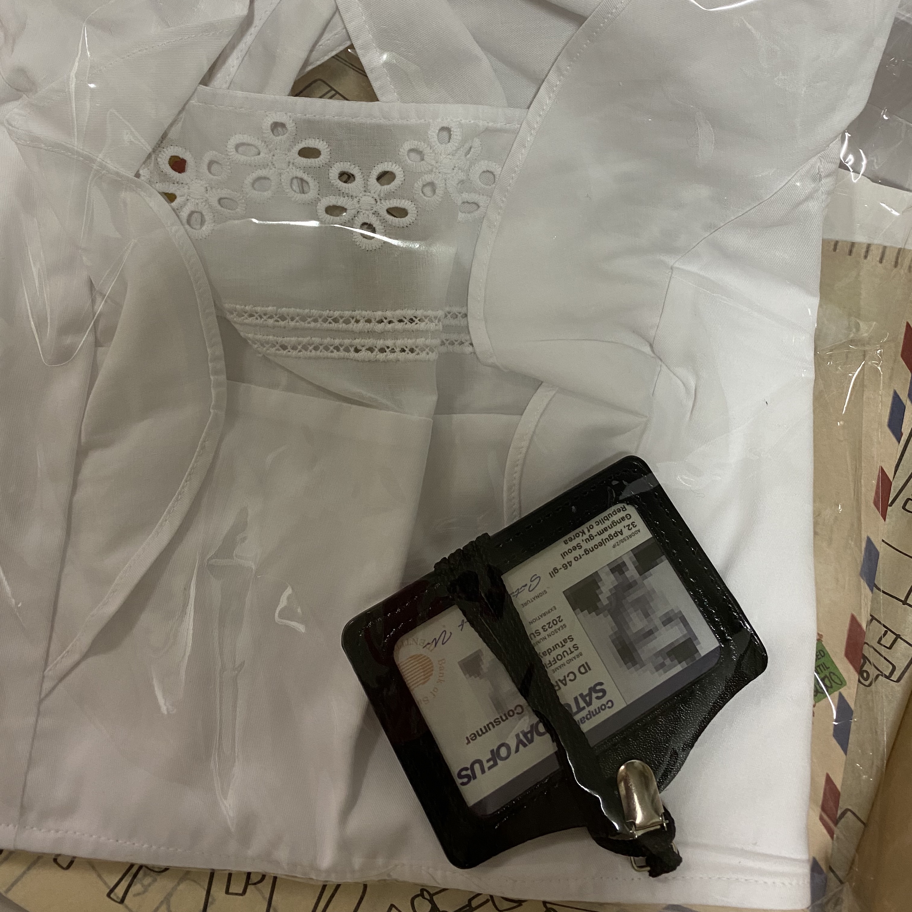 [KREAM 단독] STU Women Lace Bustier White 착용 스타일 - 1
