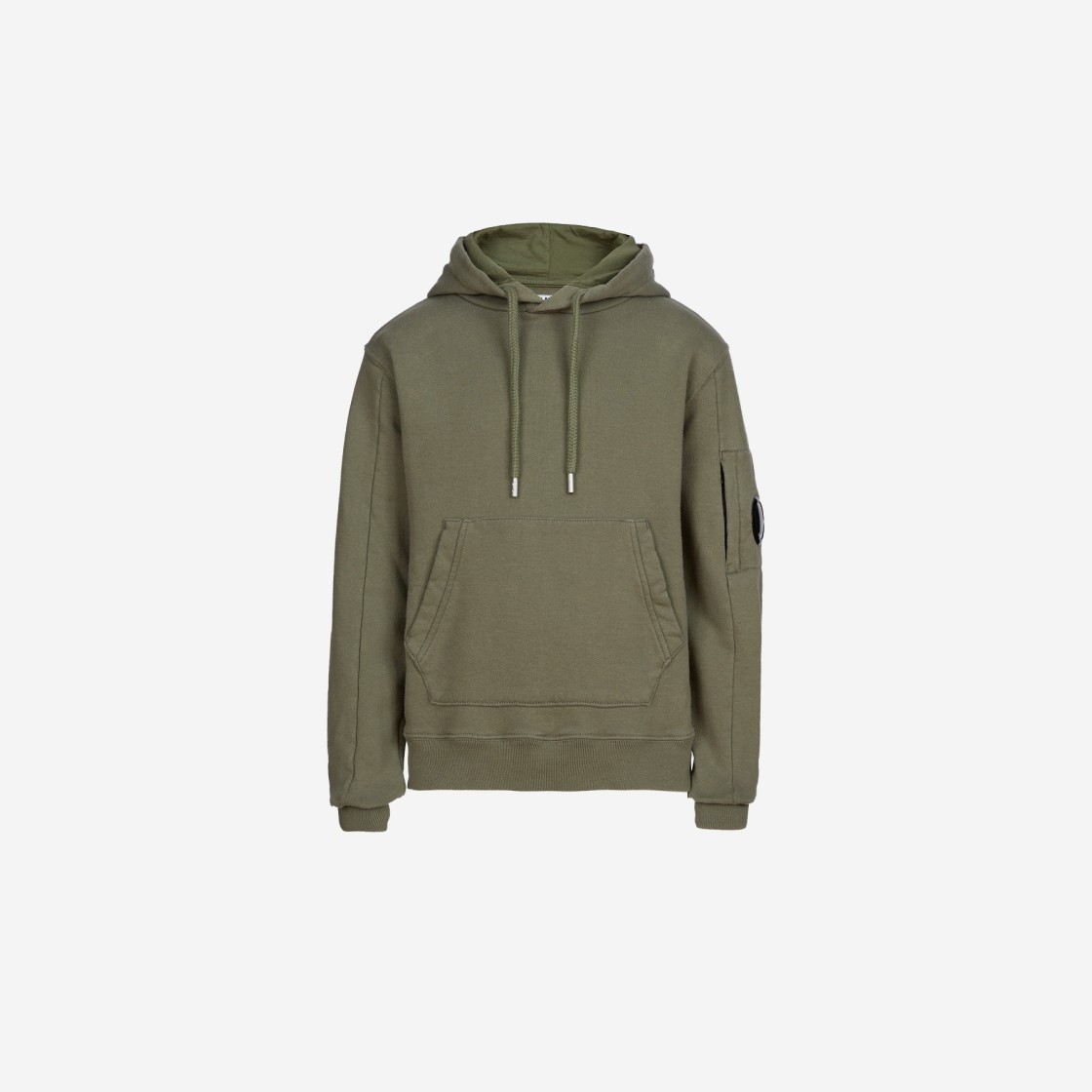 (Kids) C.P. Company U16 Basic Fleece Hoodie Bronze Green - 23SS 상세 이미지 1