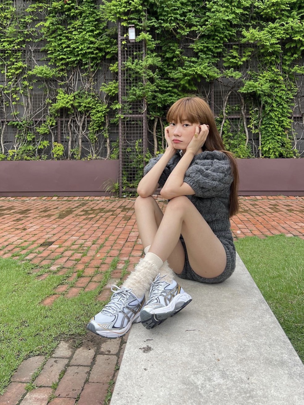 Asics GT-2160 White Pure Silver 착용 스타일